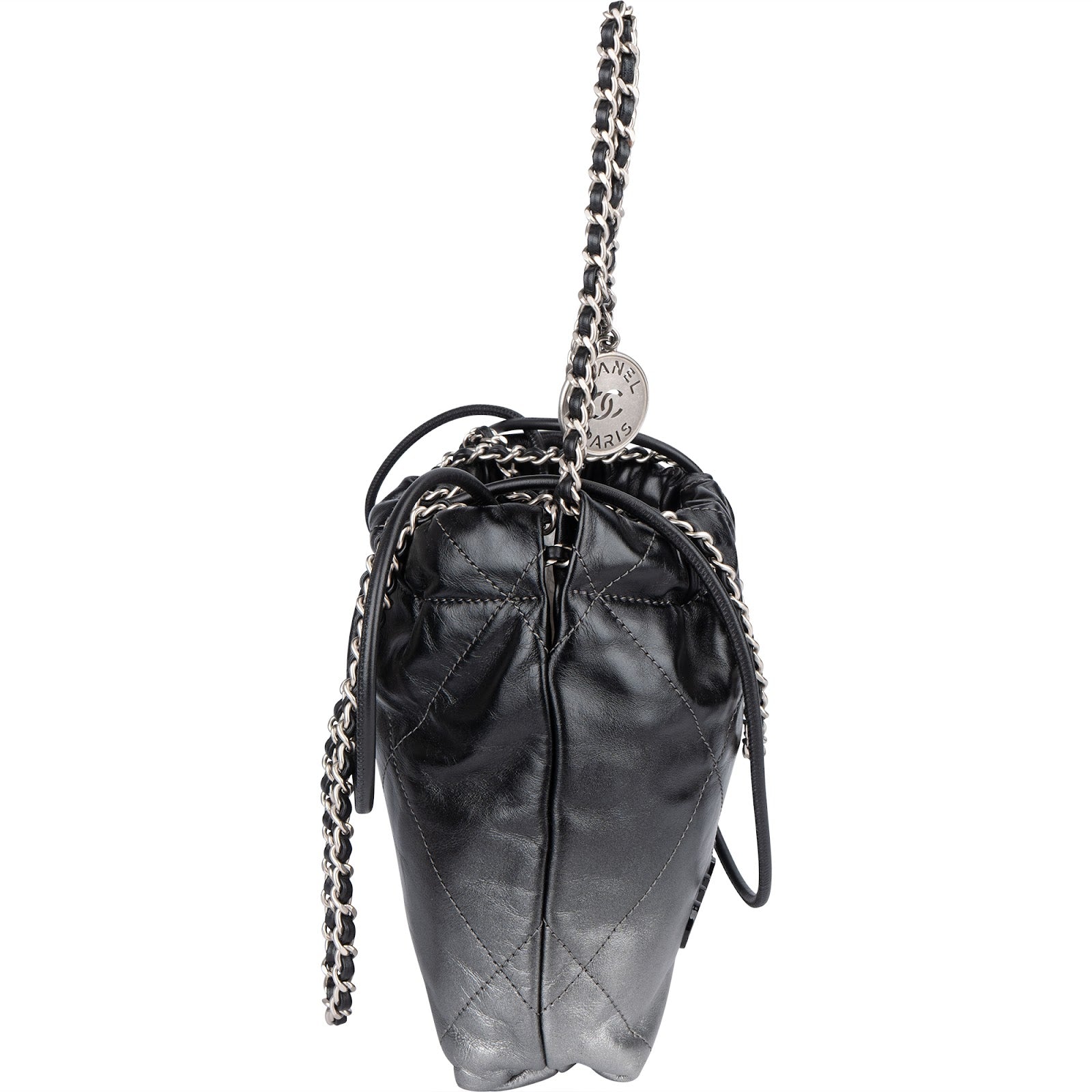 Chanel 22 Quilted Lambskin Ombre Drawstring Crossbody Bag