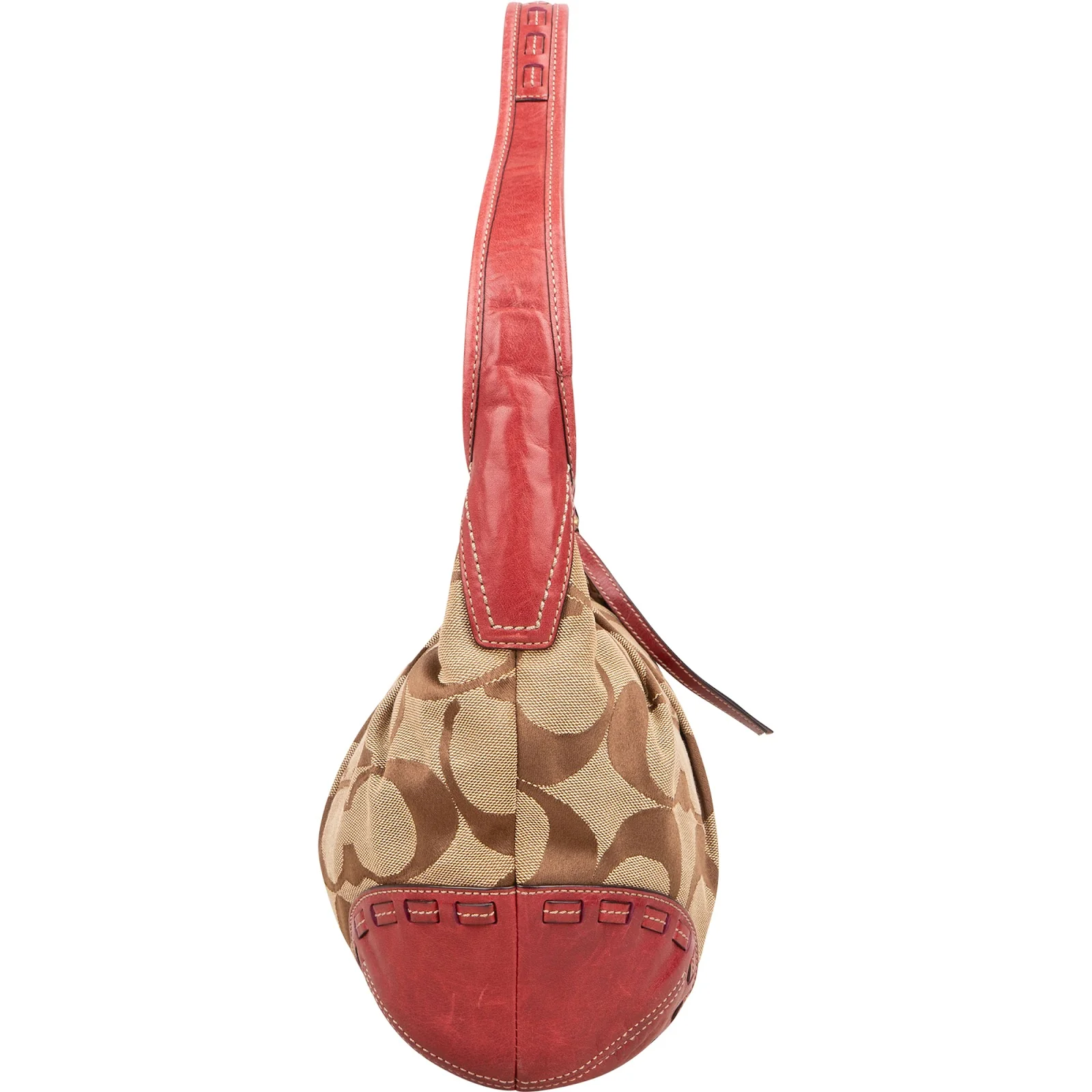 Coach Classic Monogram Pleated Hobo Shoulder Bag