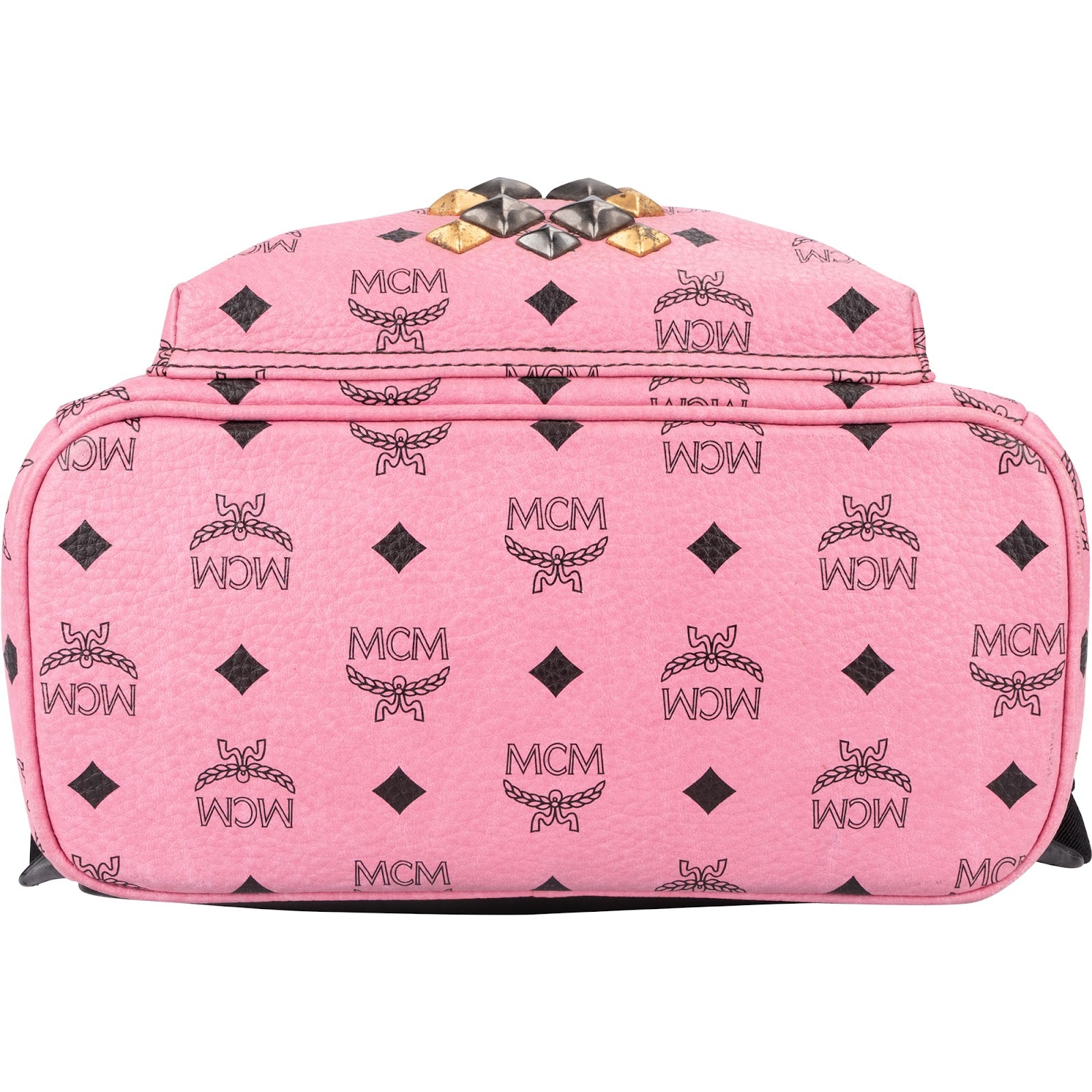 MCM Monogram Visetos Stark Mini Studded Backpack