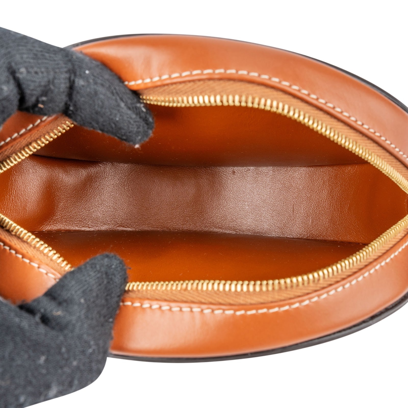 Celine - CC Oval Cuir Triomphe Mini Crossbody Bag