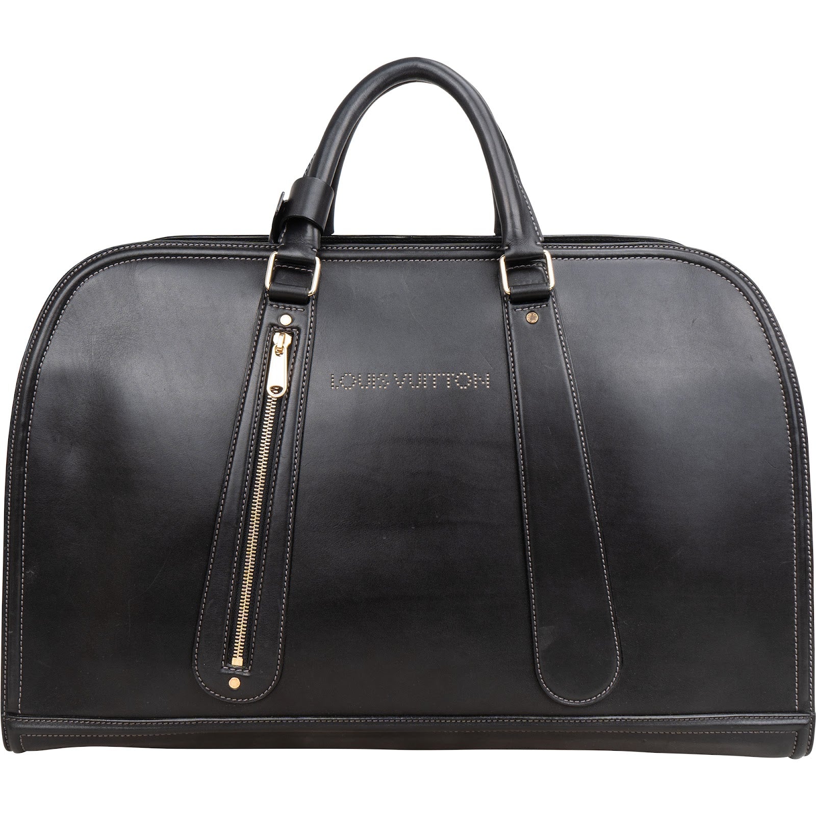 Sac de voyage Louis Vuitton Bequia en cuir noir 50