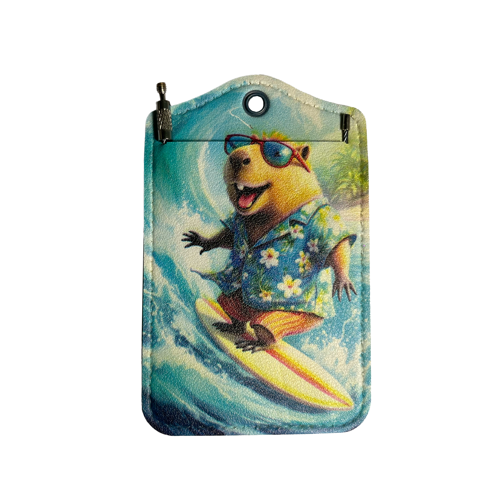 Capybara beim Surfen