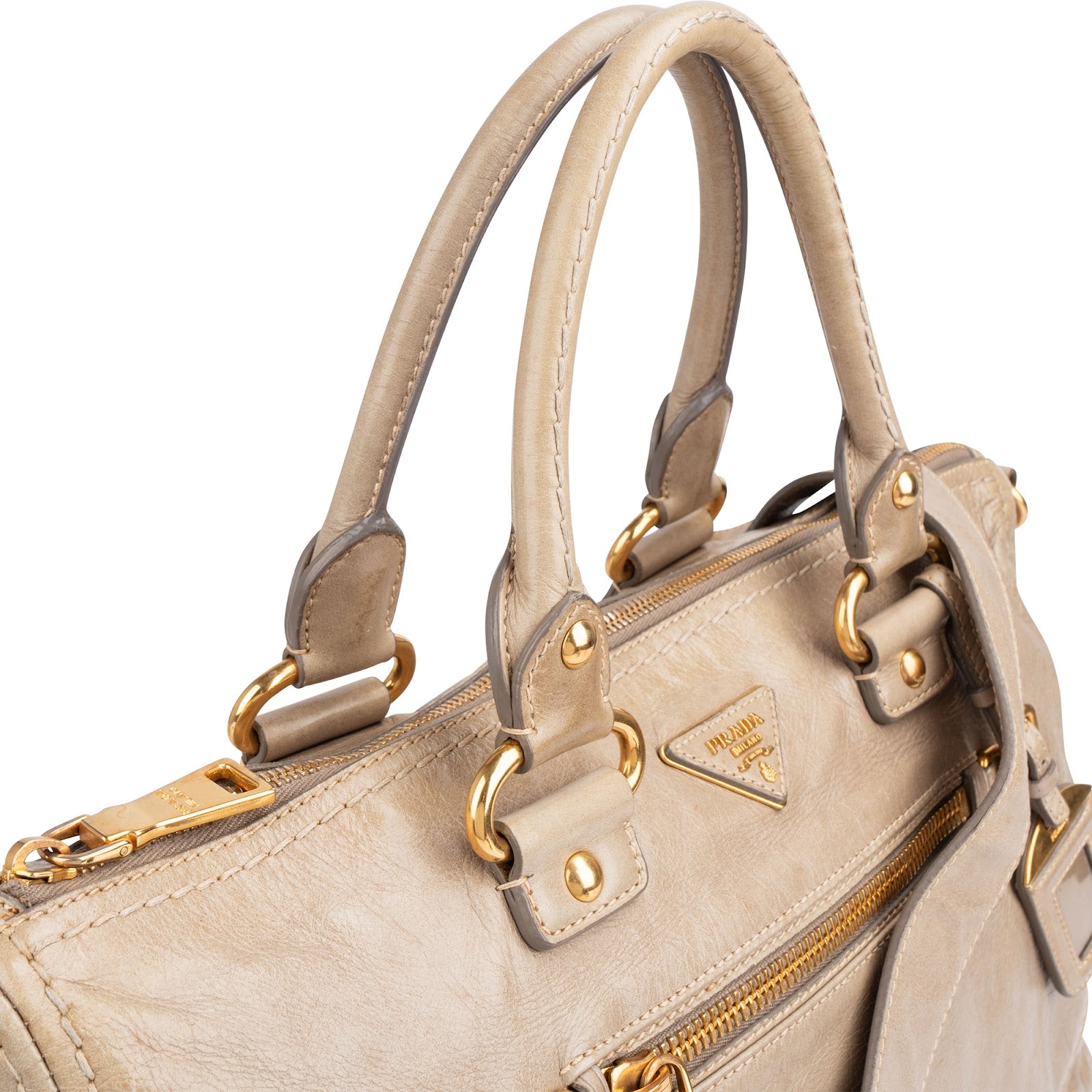 Prada - Vitello Shine Bowler Handtasche