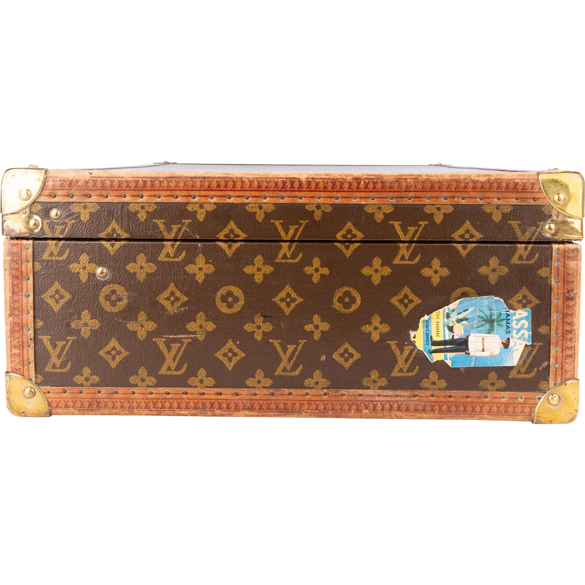 Louis Vuitton Canvas Monogram 1900s Koffer 70