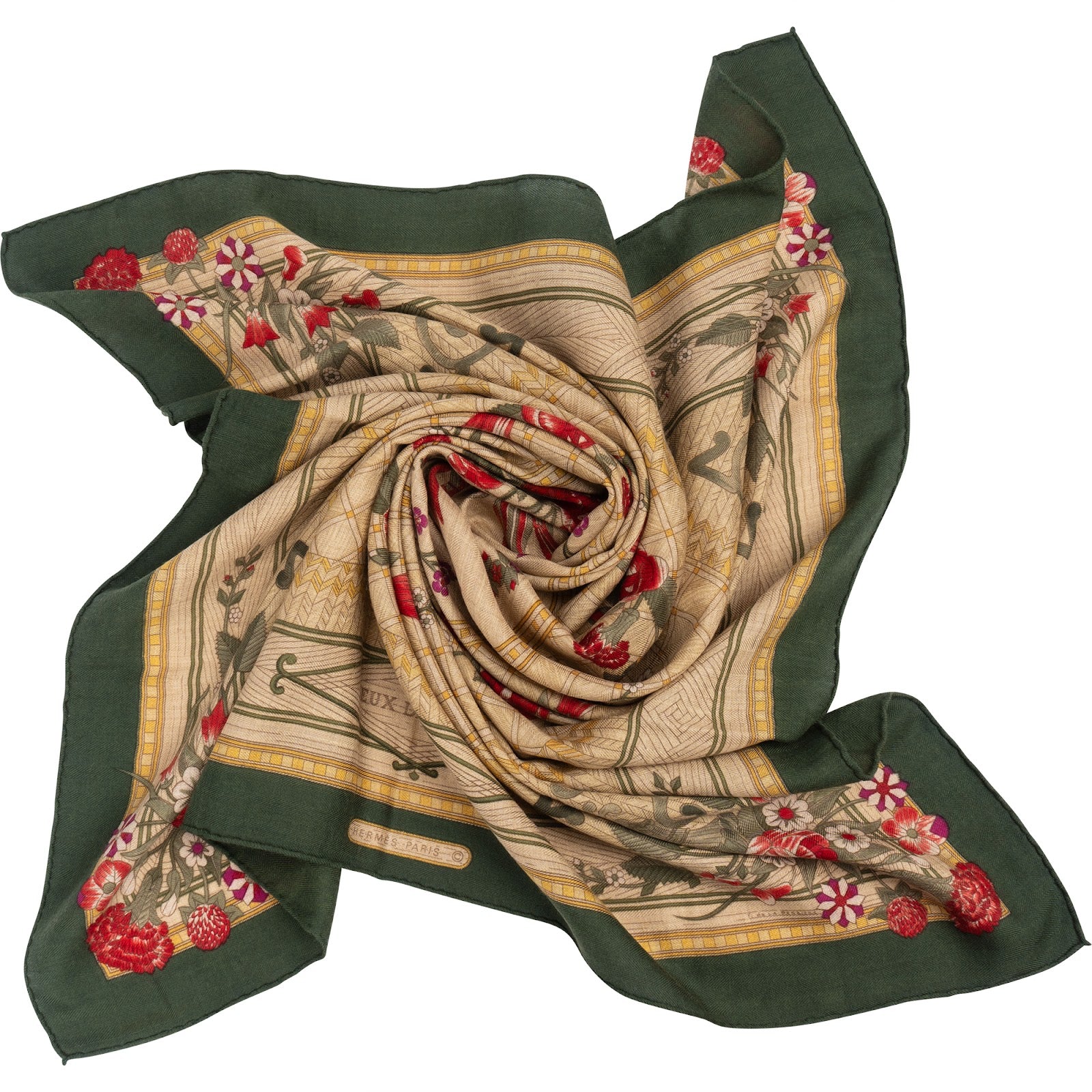 Hermès Jeux de Paille 90 Tuch Scarf