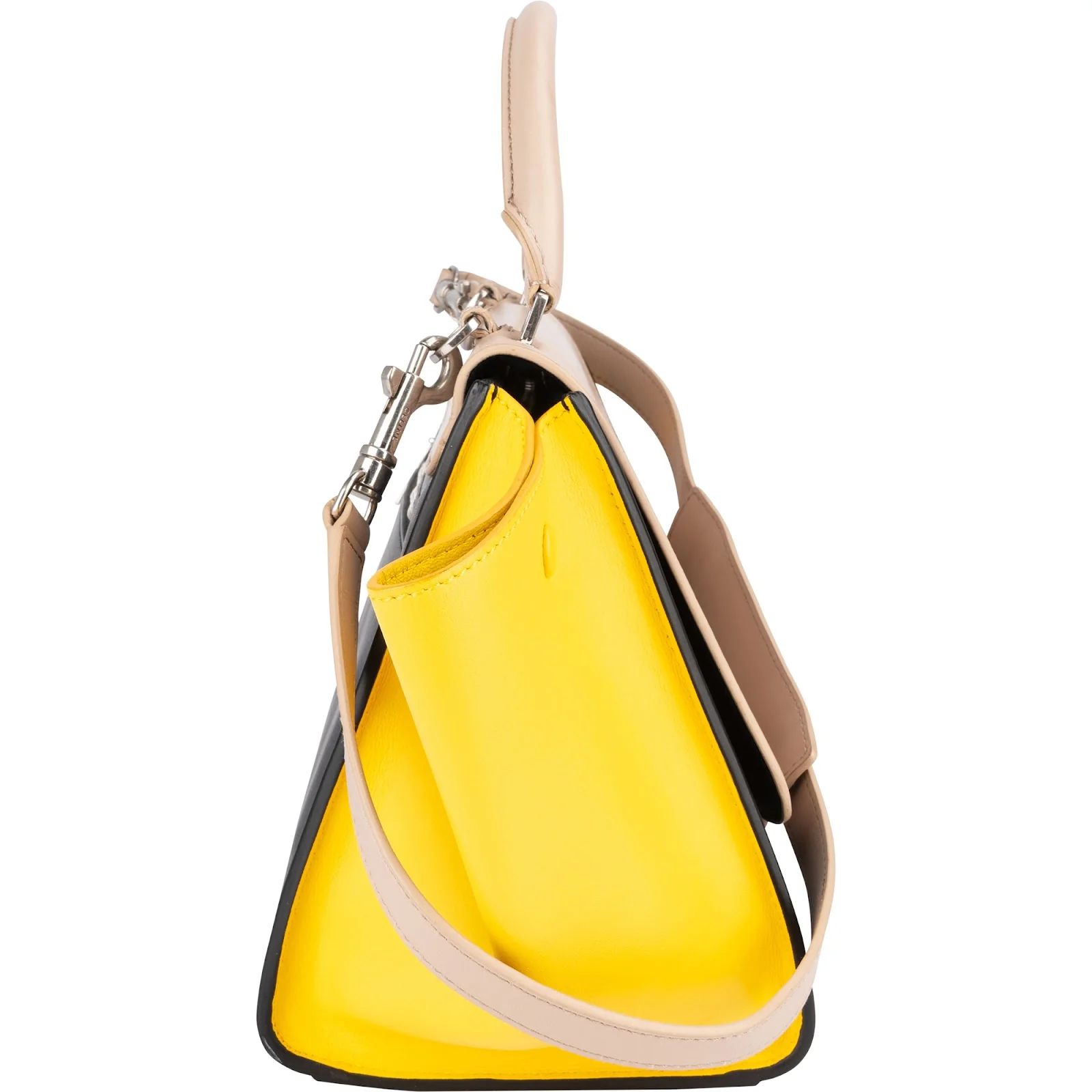 Céline Tricolor Leather Trapeze Handbag