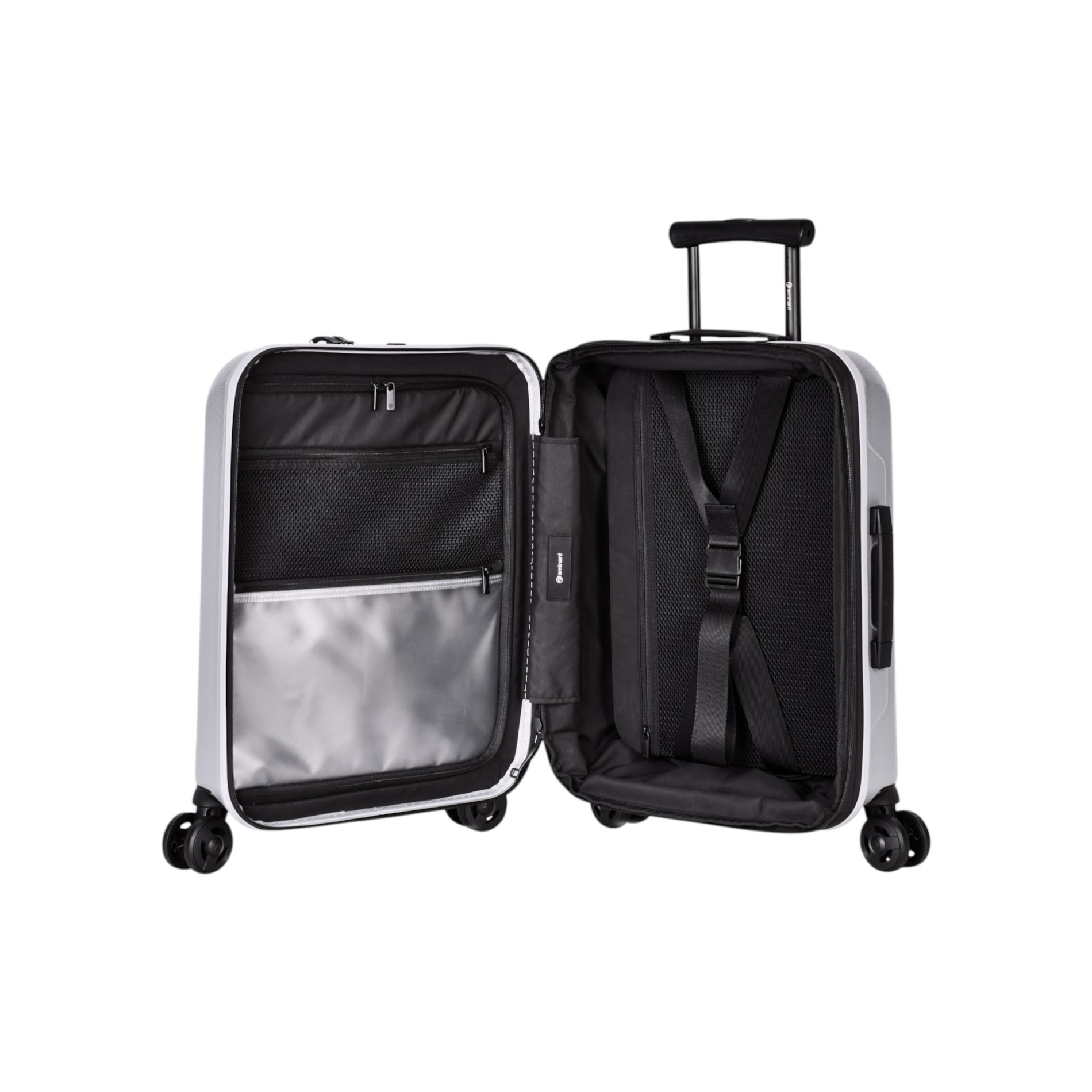 KAPSTADT BUSINESS PREMIUM Handgebäck (55 cm) erweiterbar - silber