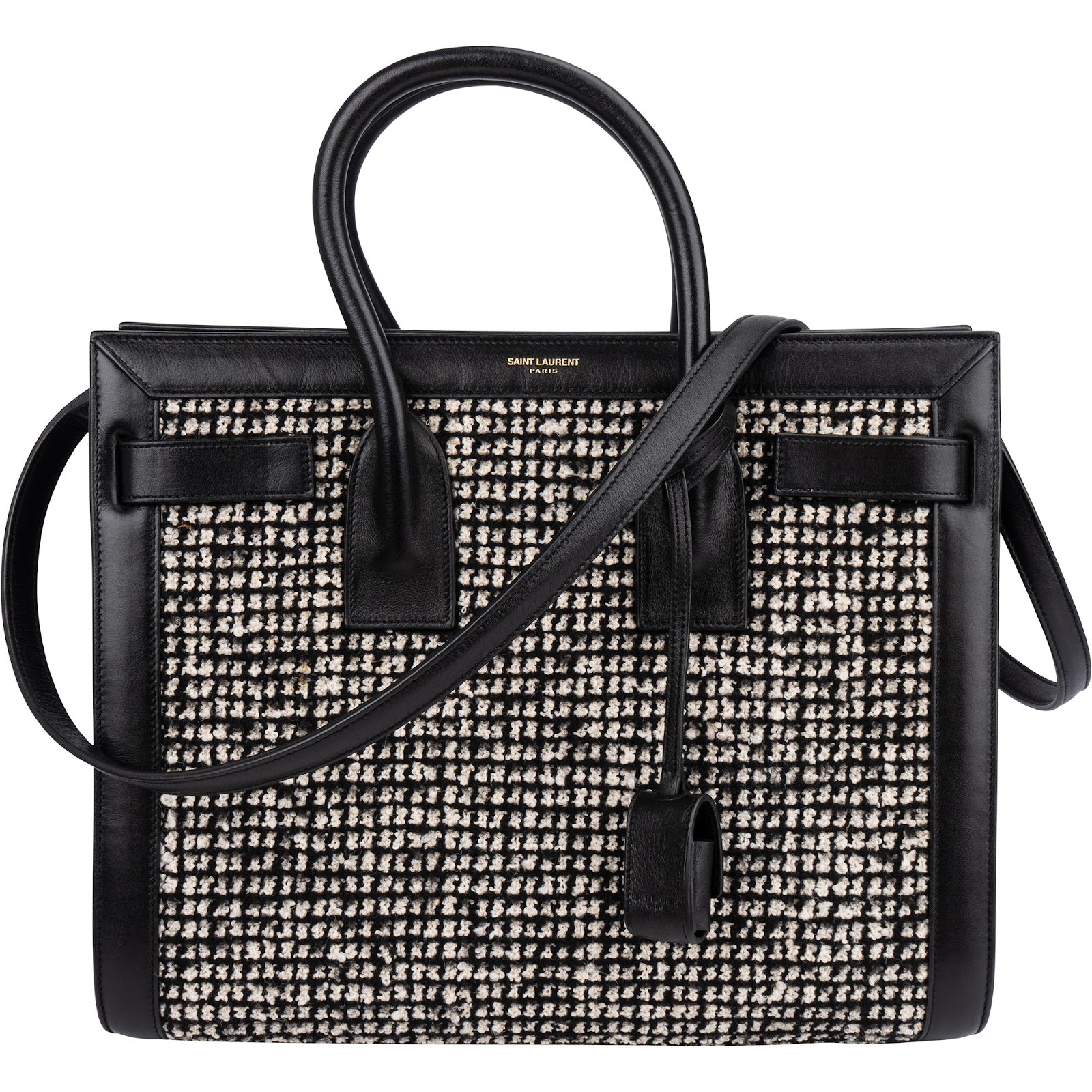 Saint Laurent - Tweed Sac de Jour Handbag