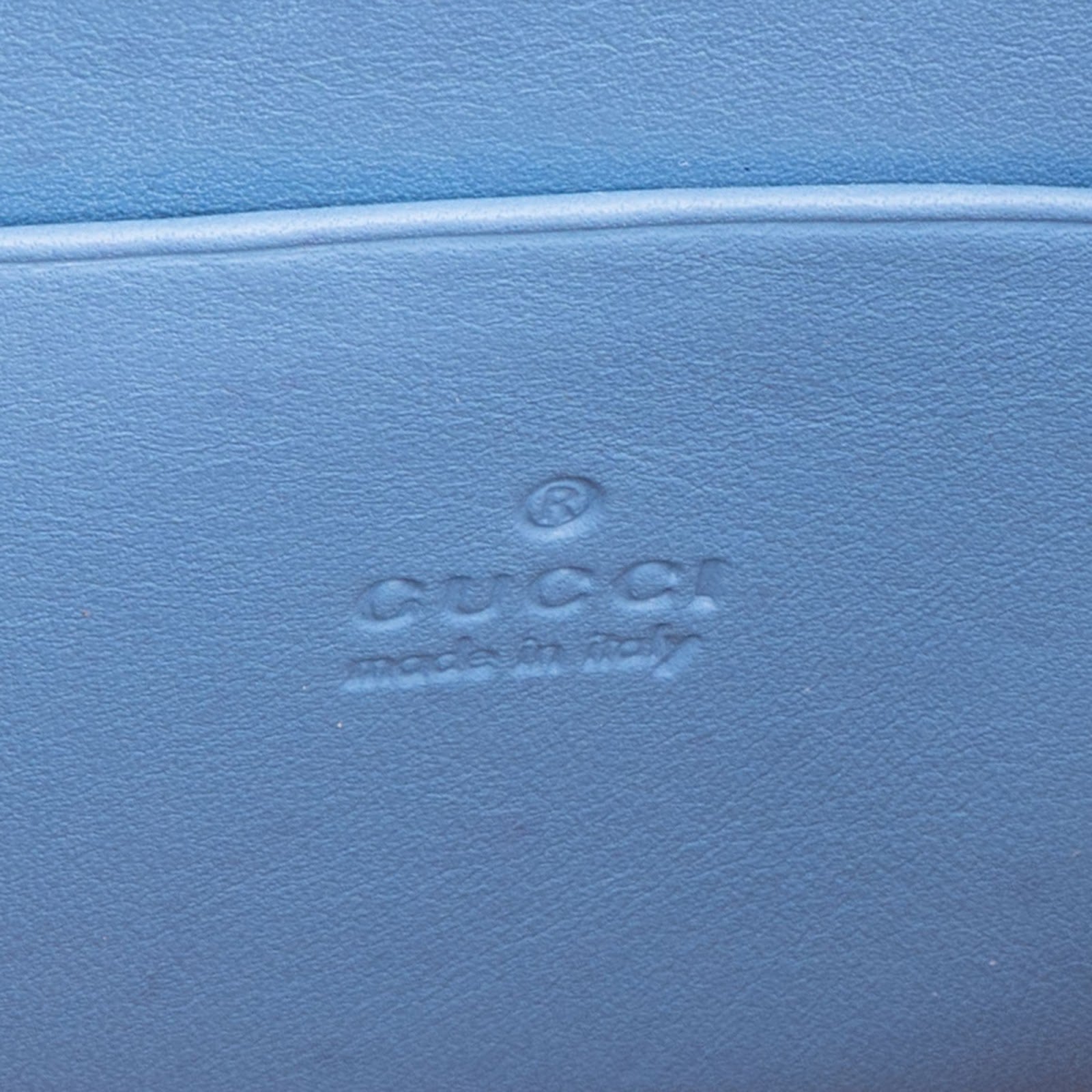 Gucci Chevron Matelassé Leather GG Marmont Wallet On Chain