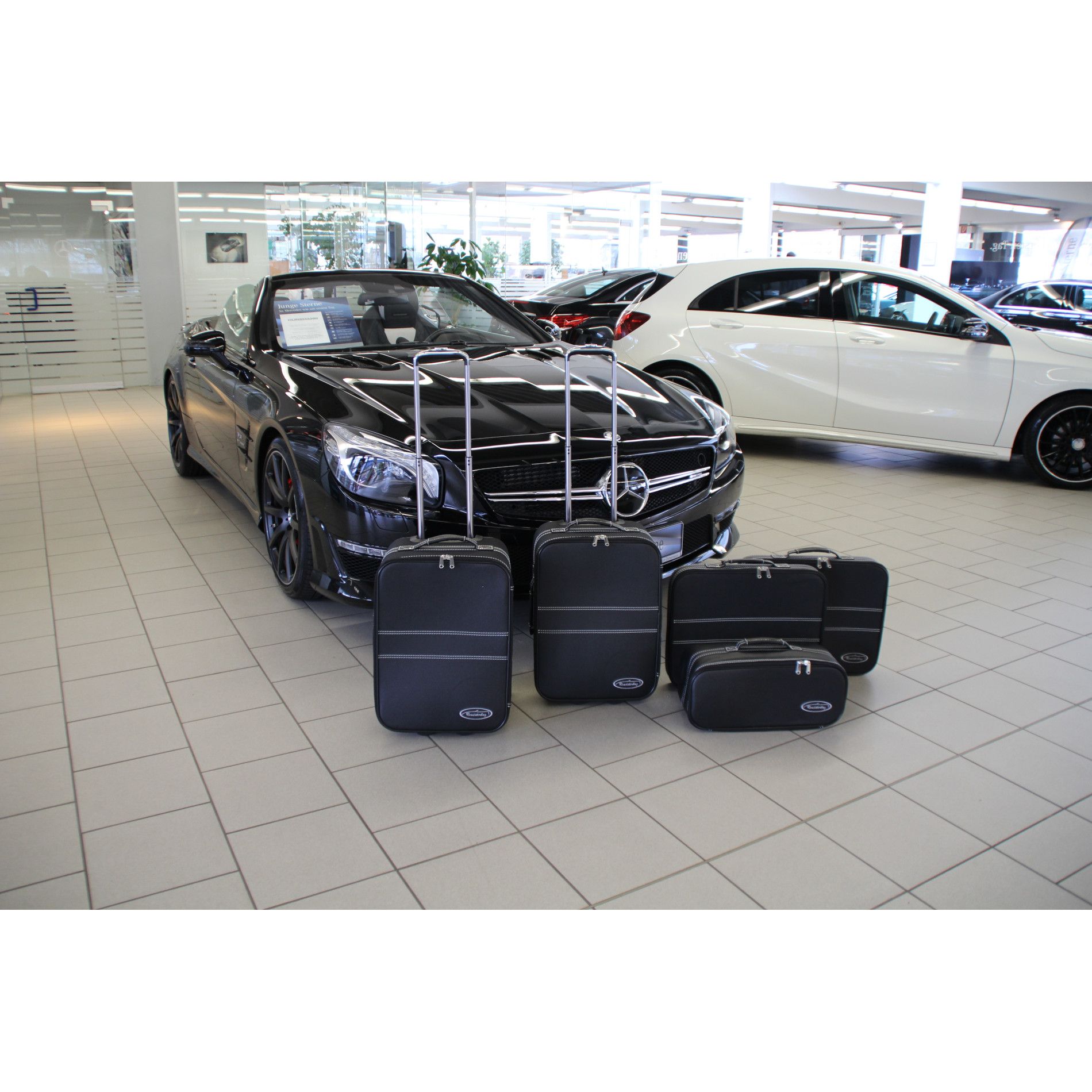 SL Roadster R231 (ab Bj. 2012) Kofferset Kofferraum 5-tlg. - Echtleder