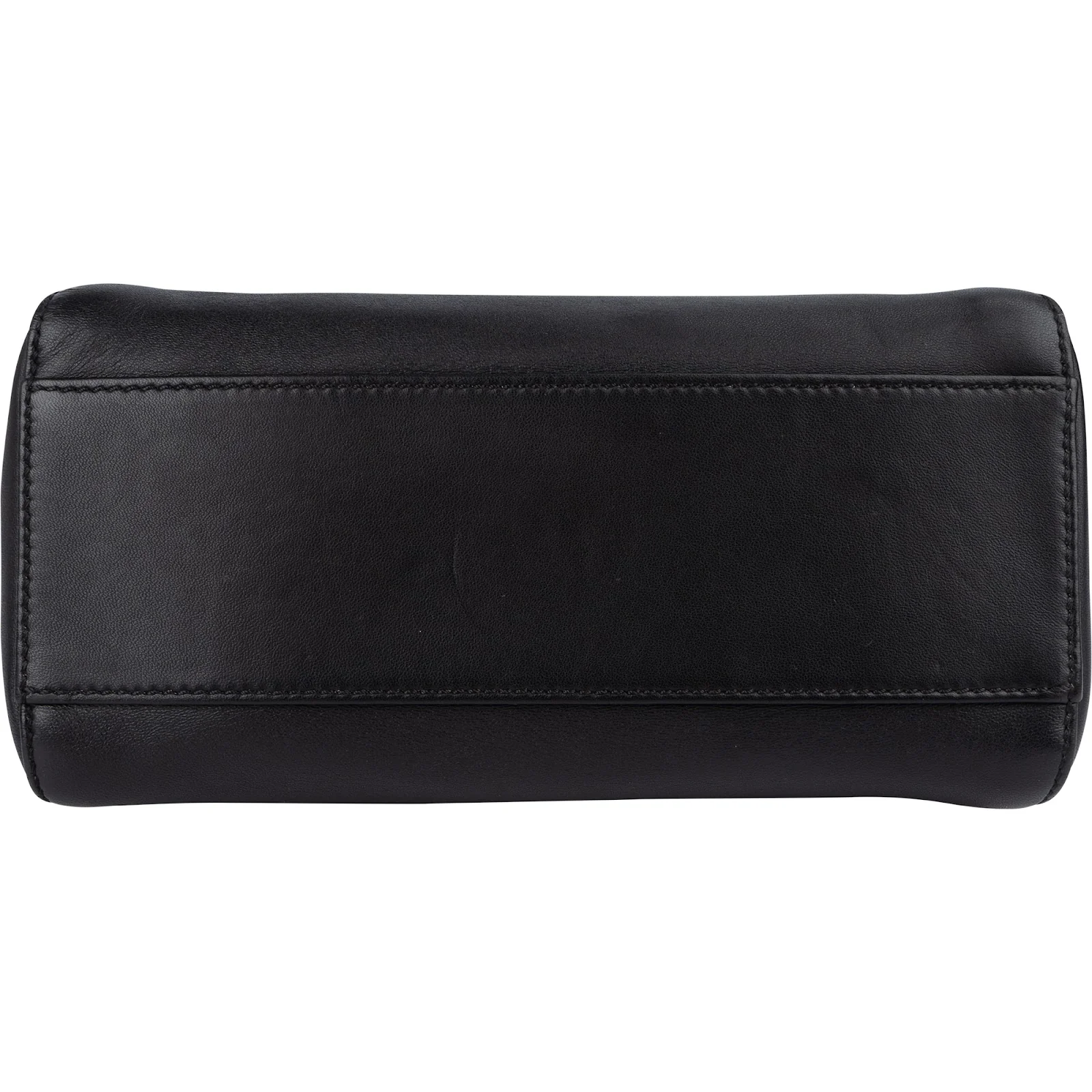 Fendi Black Leather Mini Peekaboo Handbag
