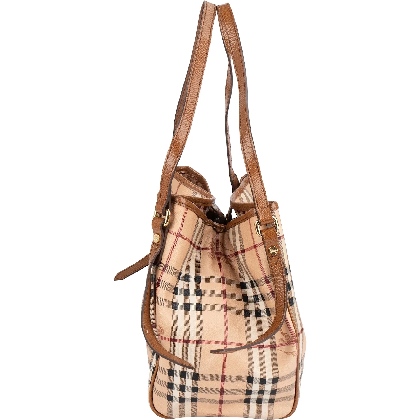 Burberry Haymarket Check Hobo Shoulder Bag