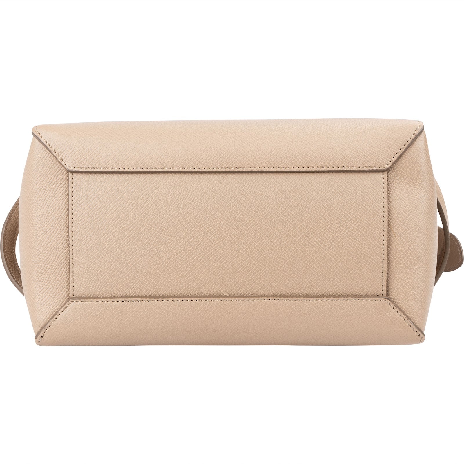 Céline Beige Grained Calfskin Nano Belt Handbag