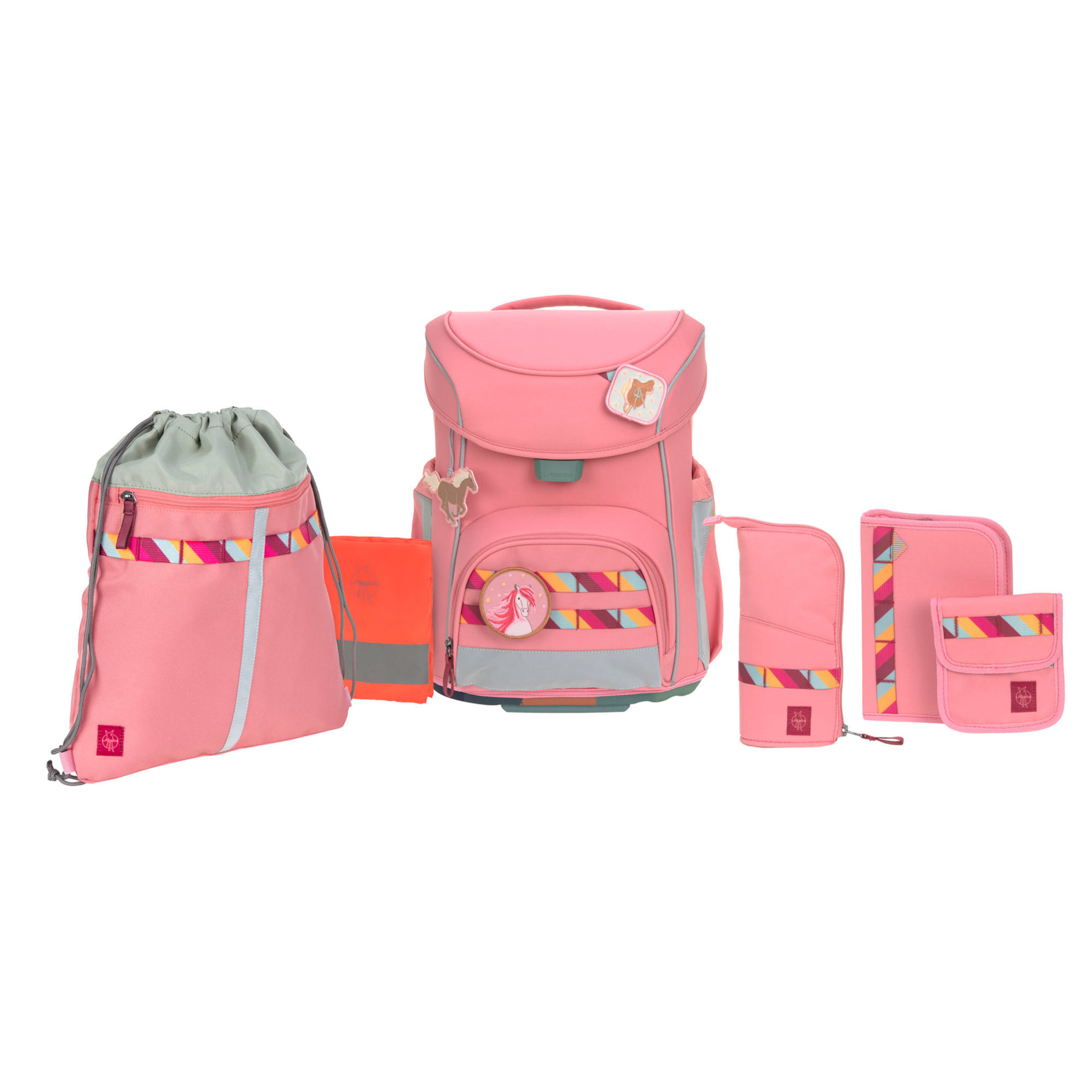 School Set Slim Unique Schulranzenset 6tlg. - pink