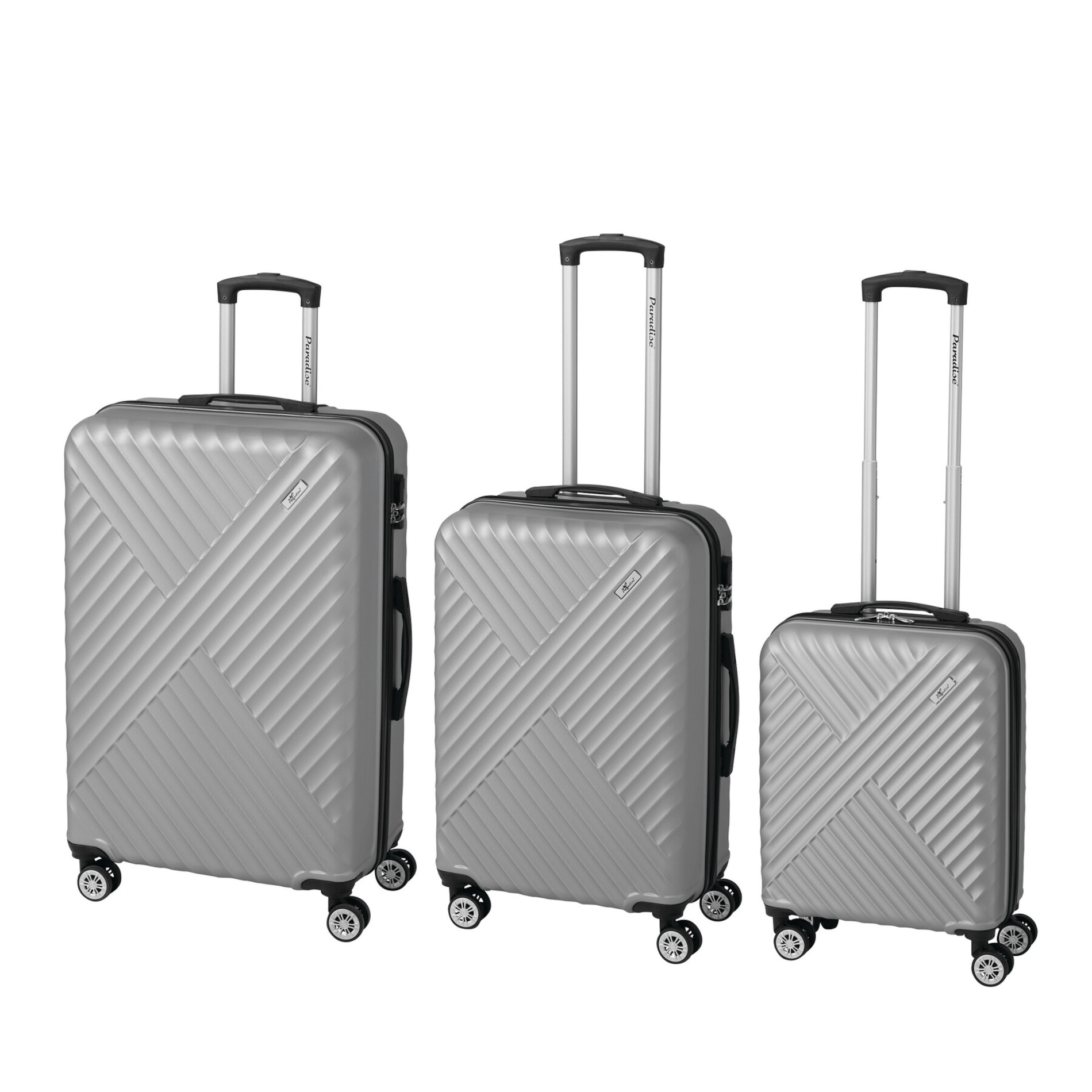 KINGSTON 3-tlg. Kofferset - silber