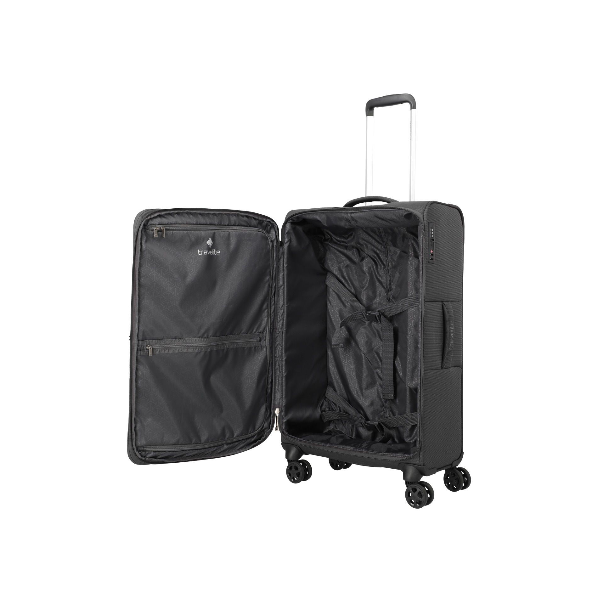 CUBIS Kofferset L/M/S erweiterbar + Beauty Case + Board Bag - Anthracite