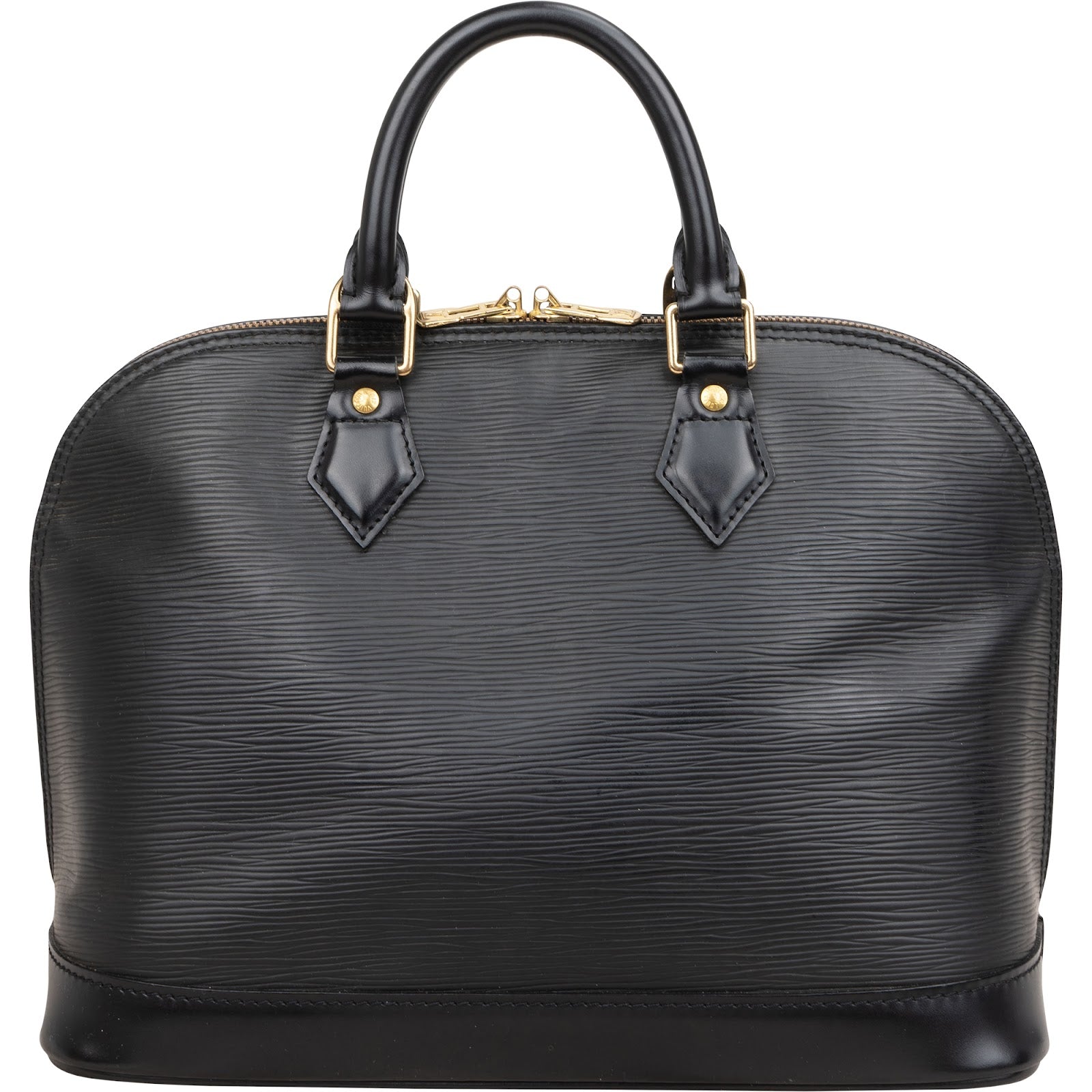 Louis Vuitton Noir Epi Leather Alma PM Handbag