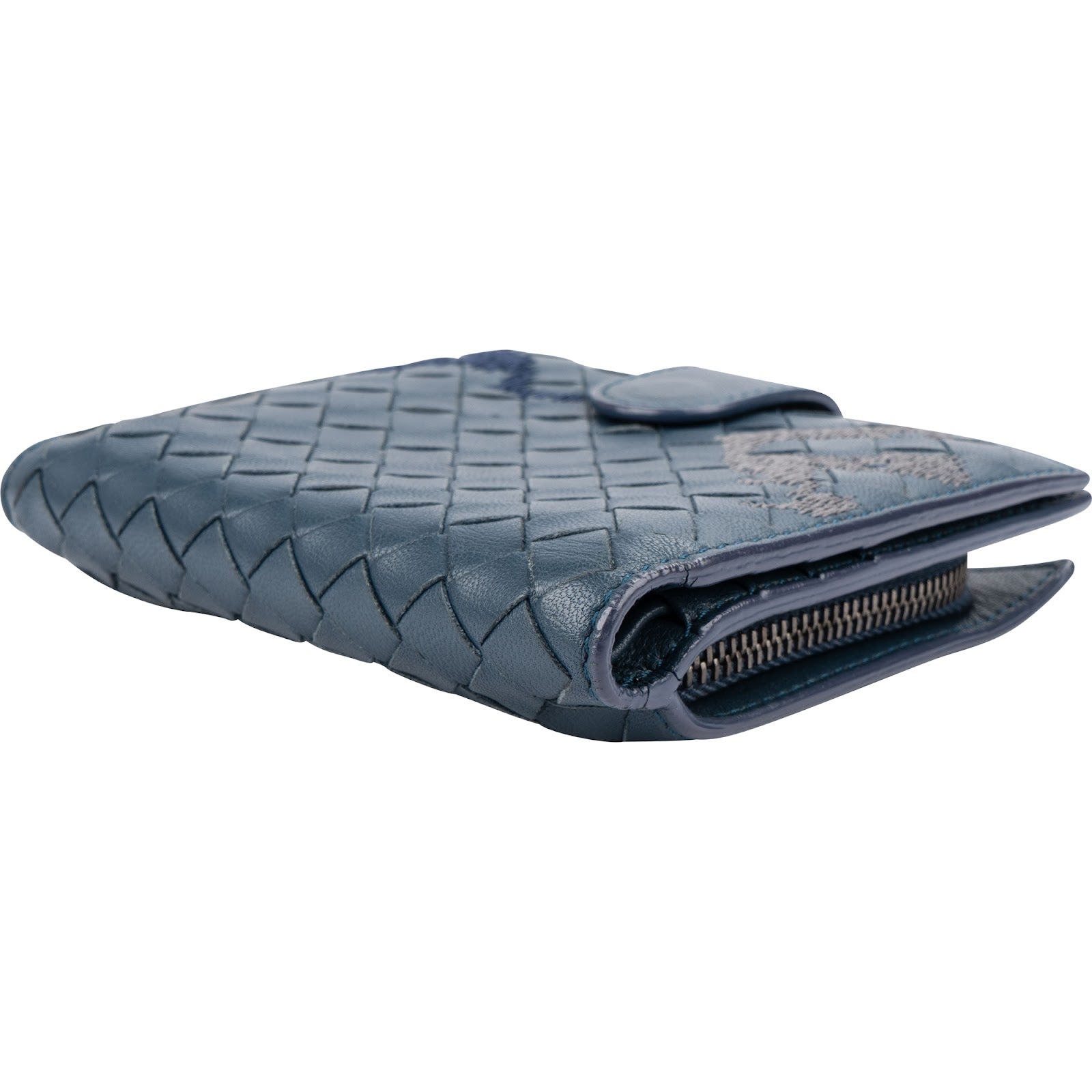 Bottega Veneta - Portemonnee van gestikt Intrecciato-leer