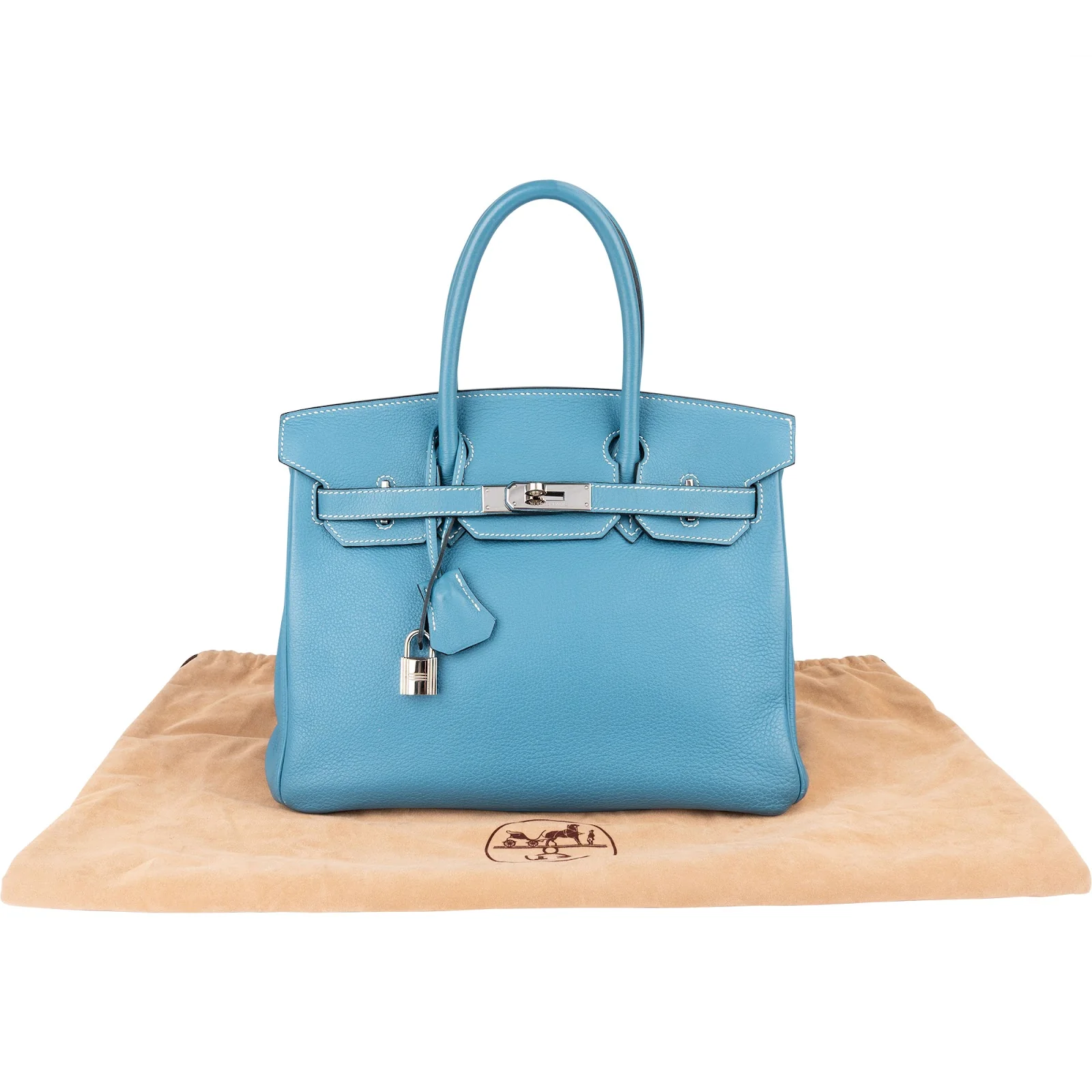 Hermès Blue Jean Birkin 30 Handbag