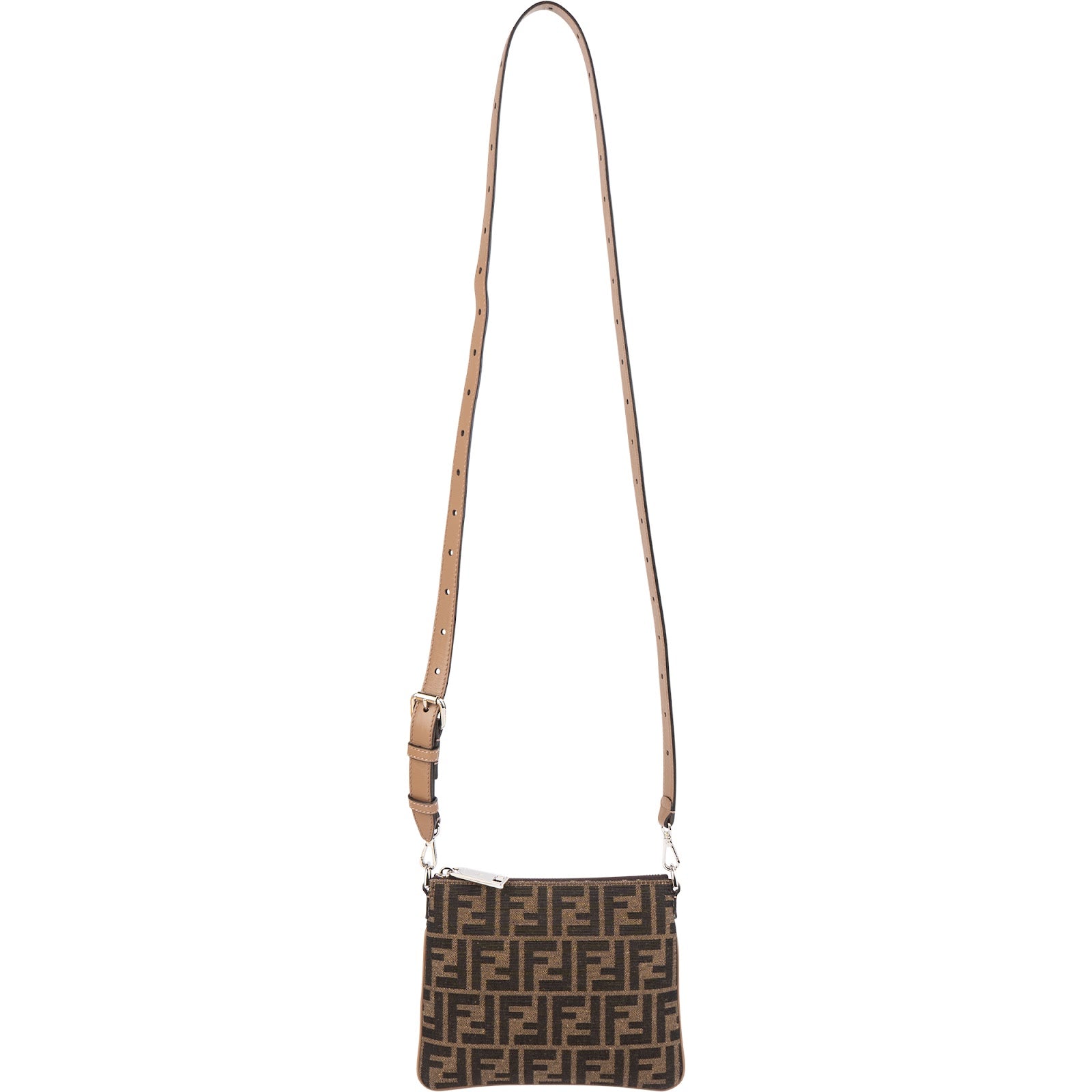 Fendi - Monogram Zucca Canvas Camera-schoudertas
