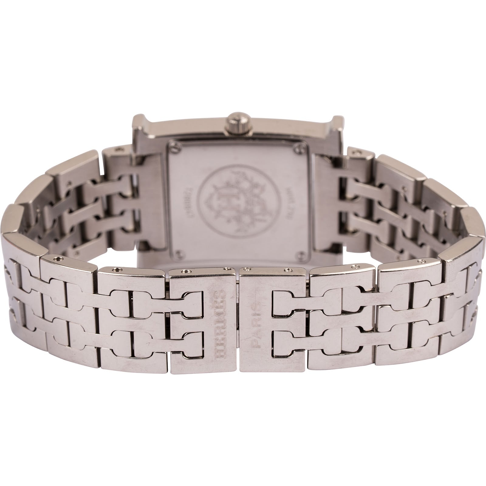 Hermès Silver Tone Heure H HH1.210 Damenuhr