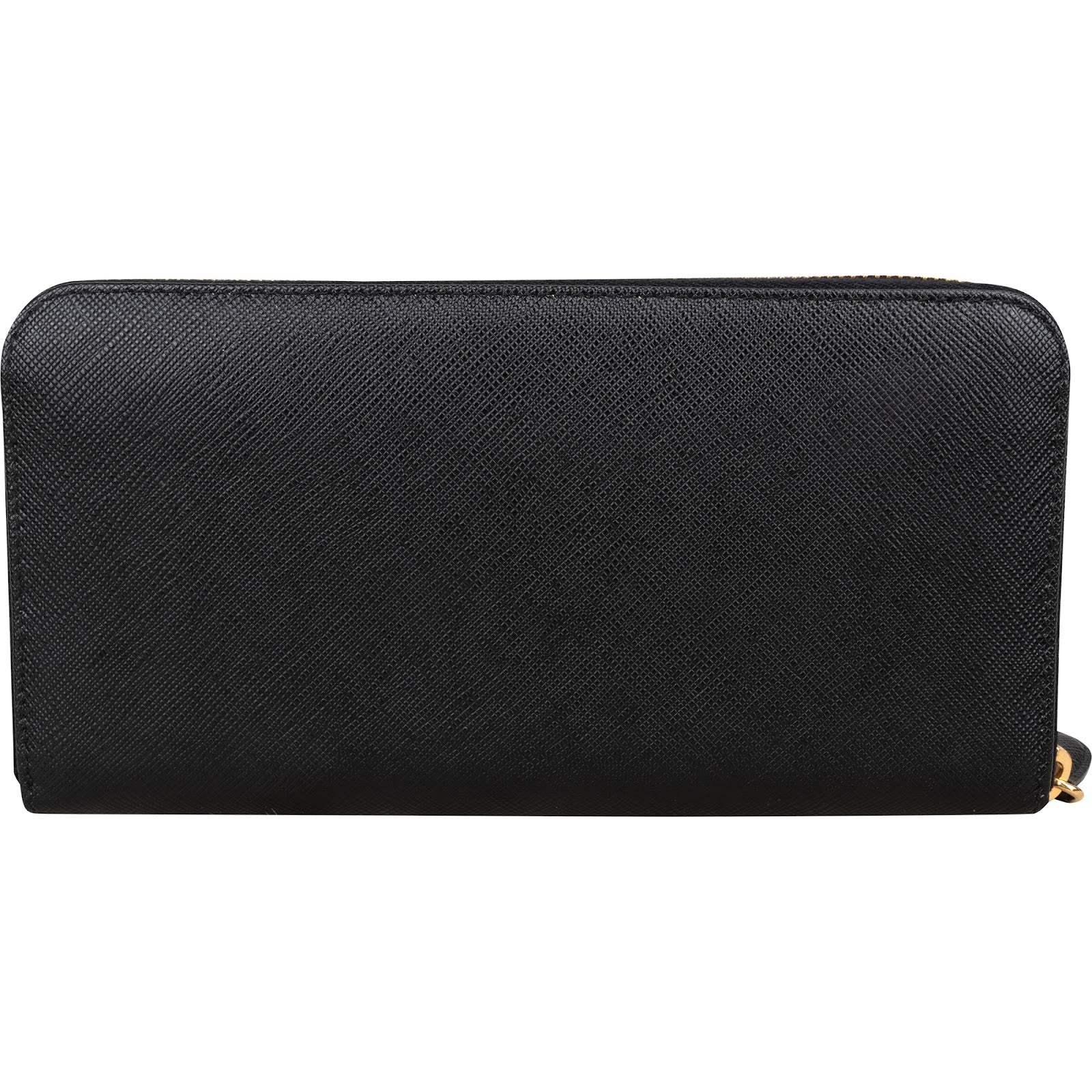 Prada Saffiano Metal Leather Zip-Around Wallet