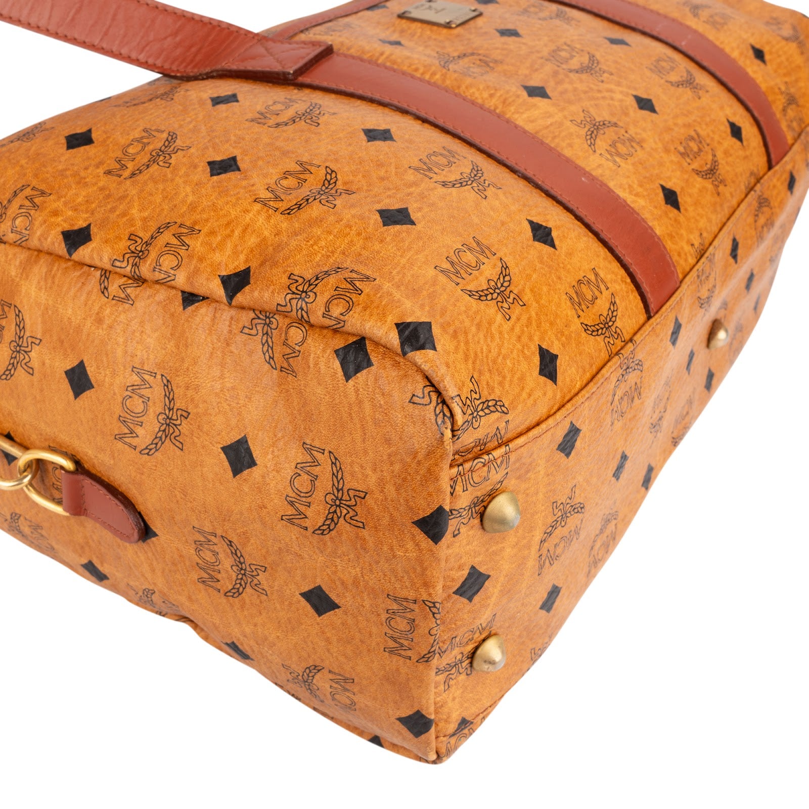 MCM Monogram Visetos Boston Handbag