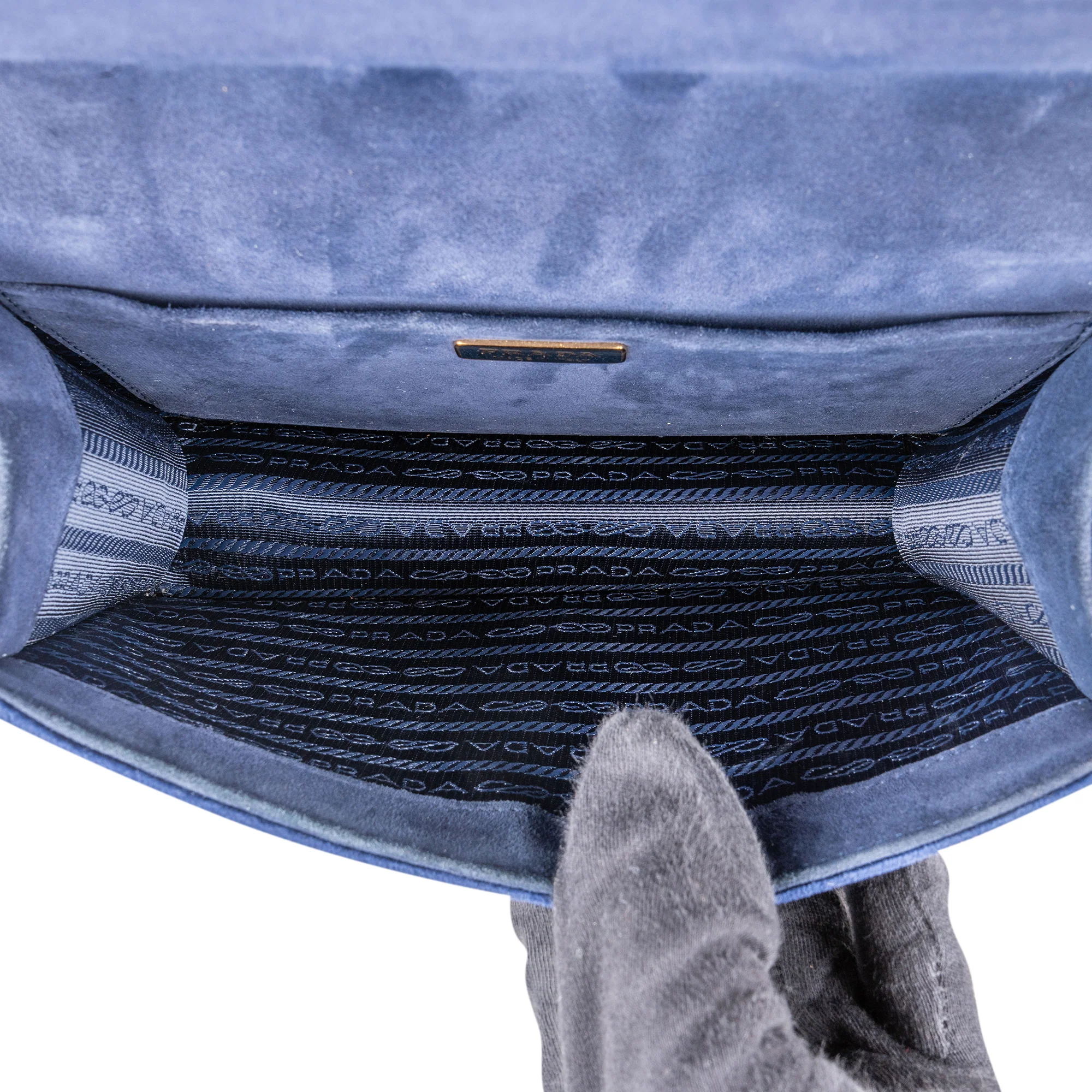 Prada Velvet FW17 Trompe Lóeil Crossbody Bag