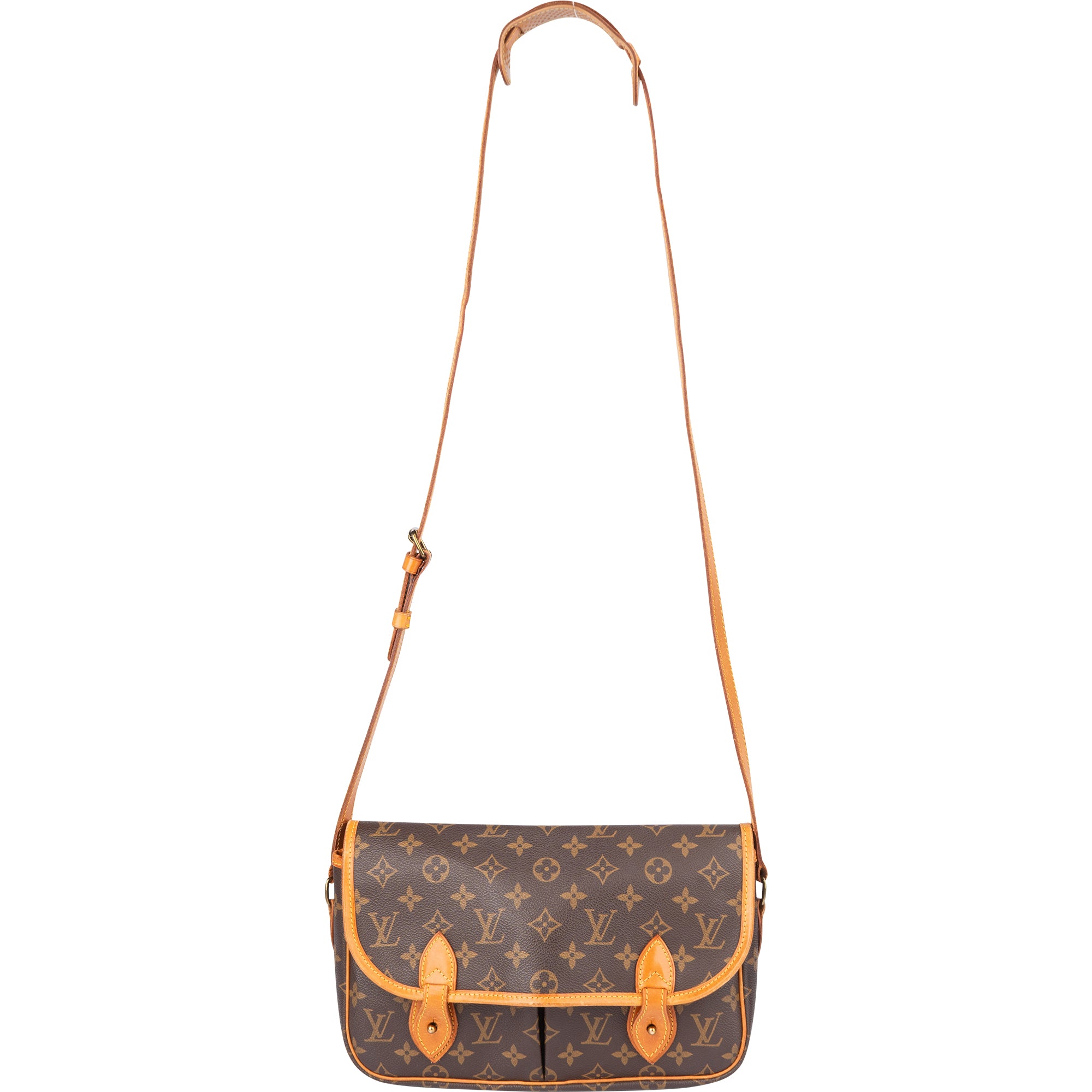 Louis Vuitton Canvas Monogram Gibeciere MM Crossbody Bag