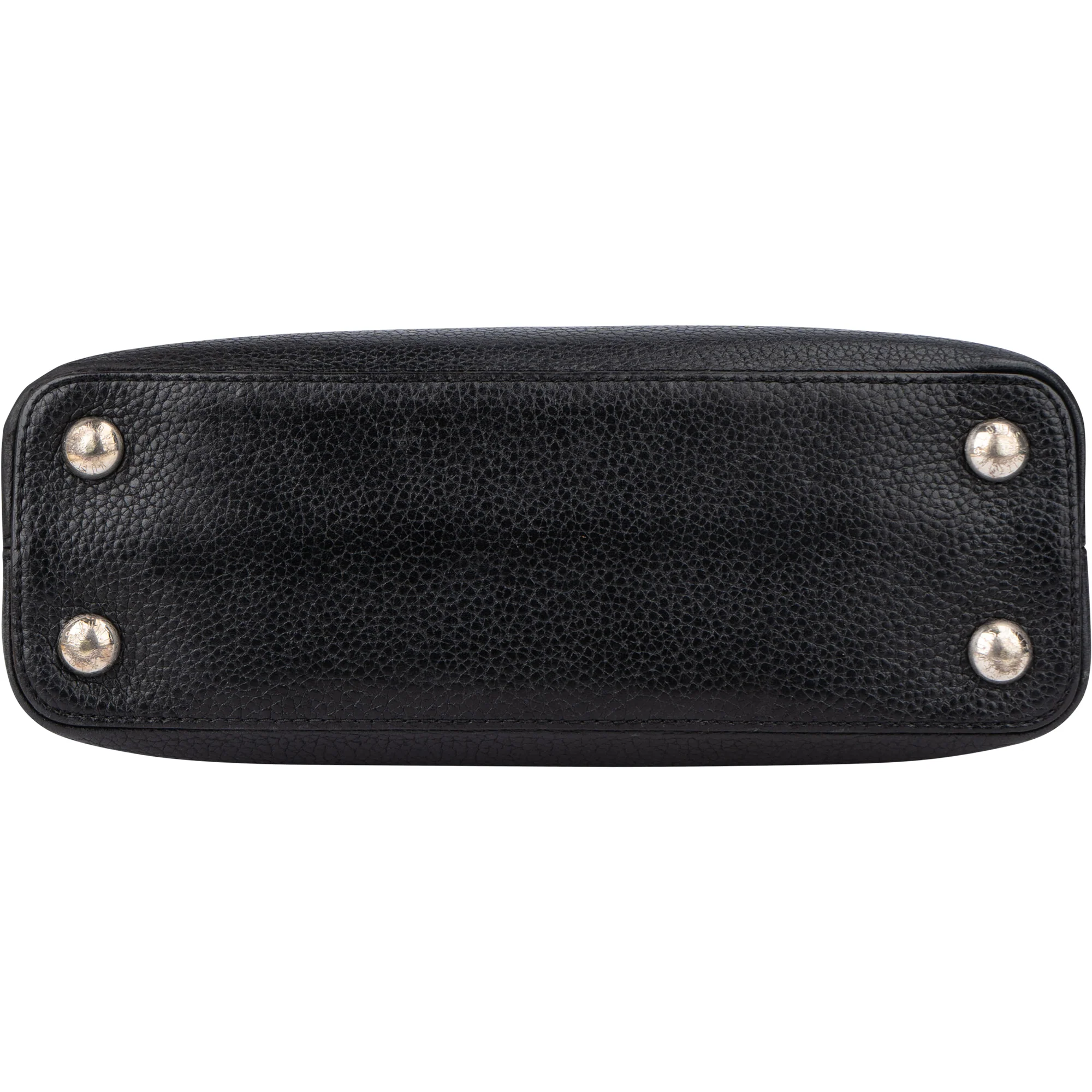 Louis Vuitton Noir Taurillon Capucines BB Handbag