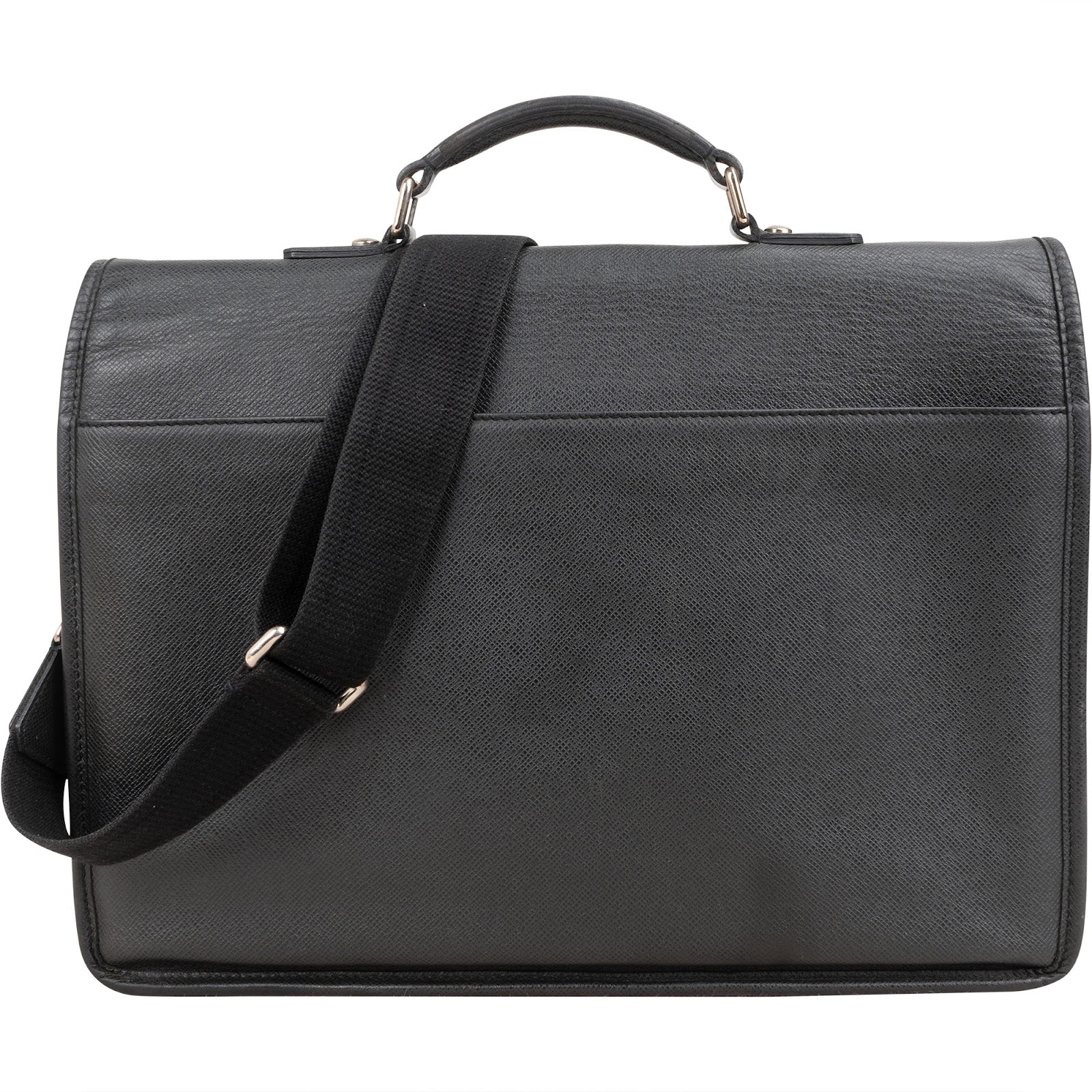 Sac d'affaires Louis Vuitton en cuir Taiga noir « Alexei Anton »
