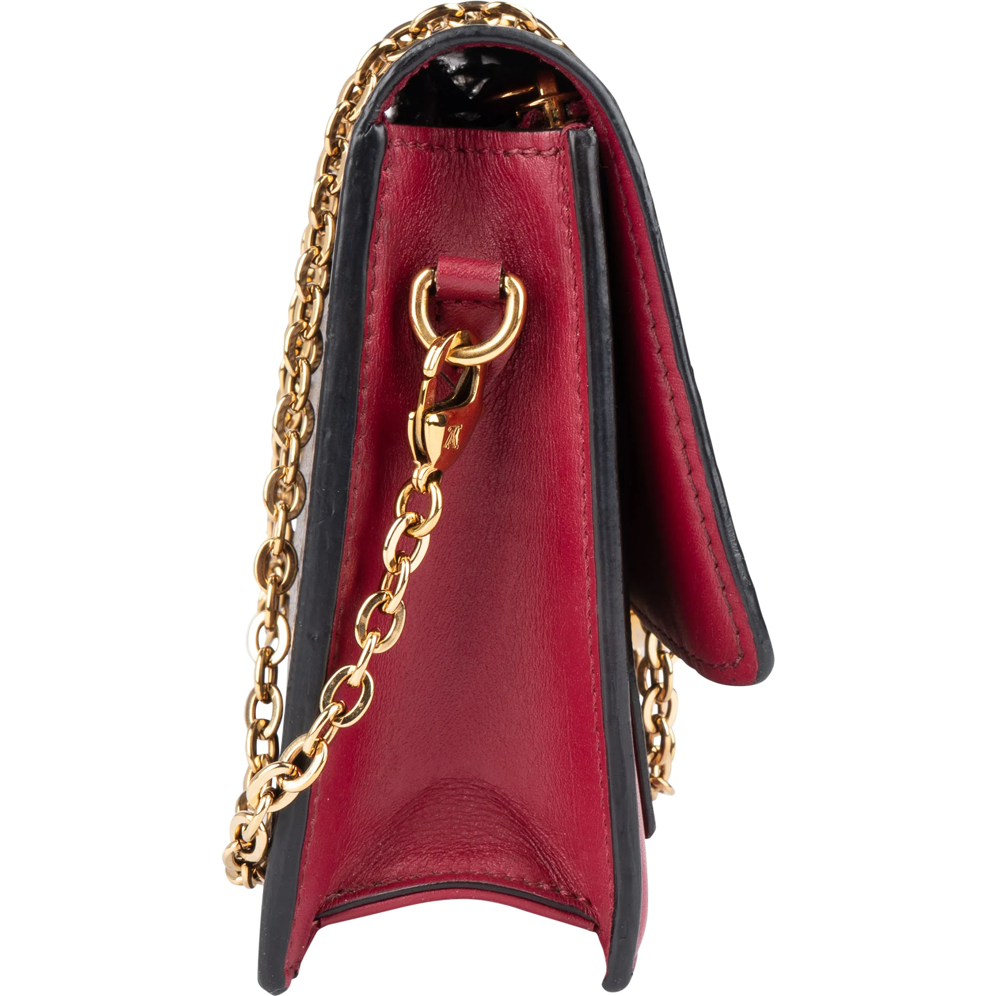 Louis Vuitton Monogram Canvas Flore Wallet On Chain Crossbody Bag