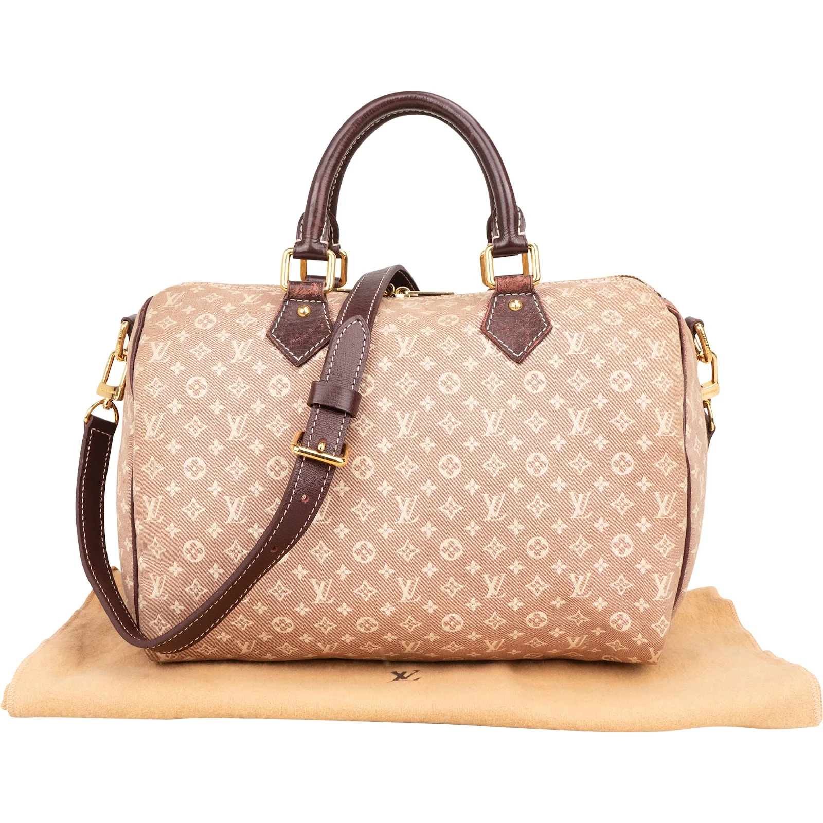 Louis Vuitton Monogram Mini Lin Speedy 30 Bandoulière  Boston Bag
