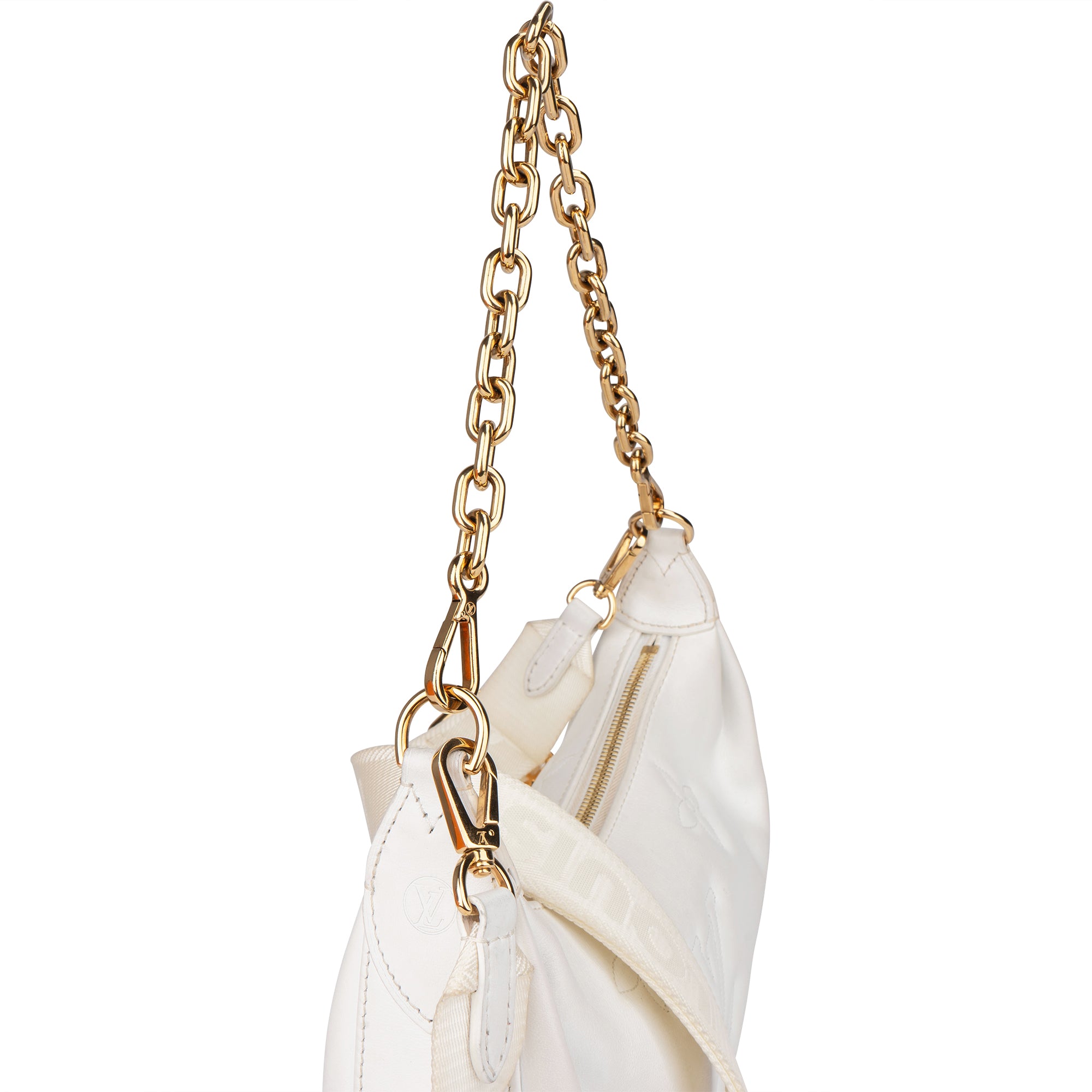 Louis Vuitton White Monogram Sac Over The Moon Shoulder Bag