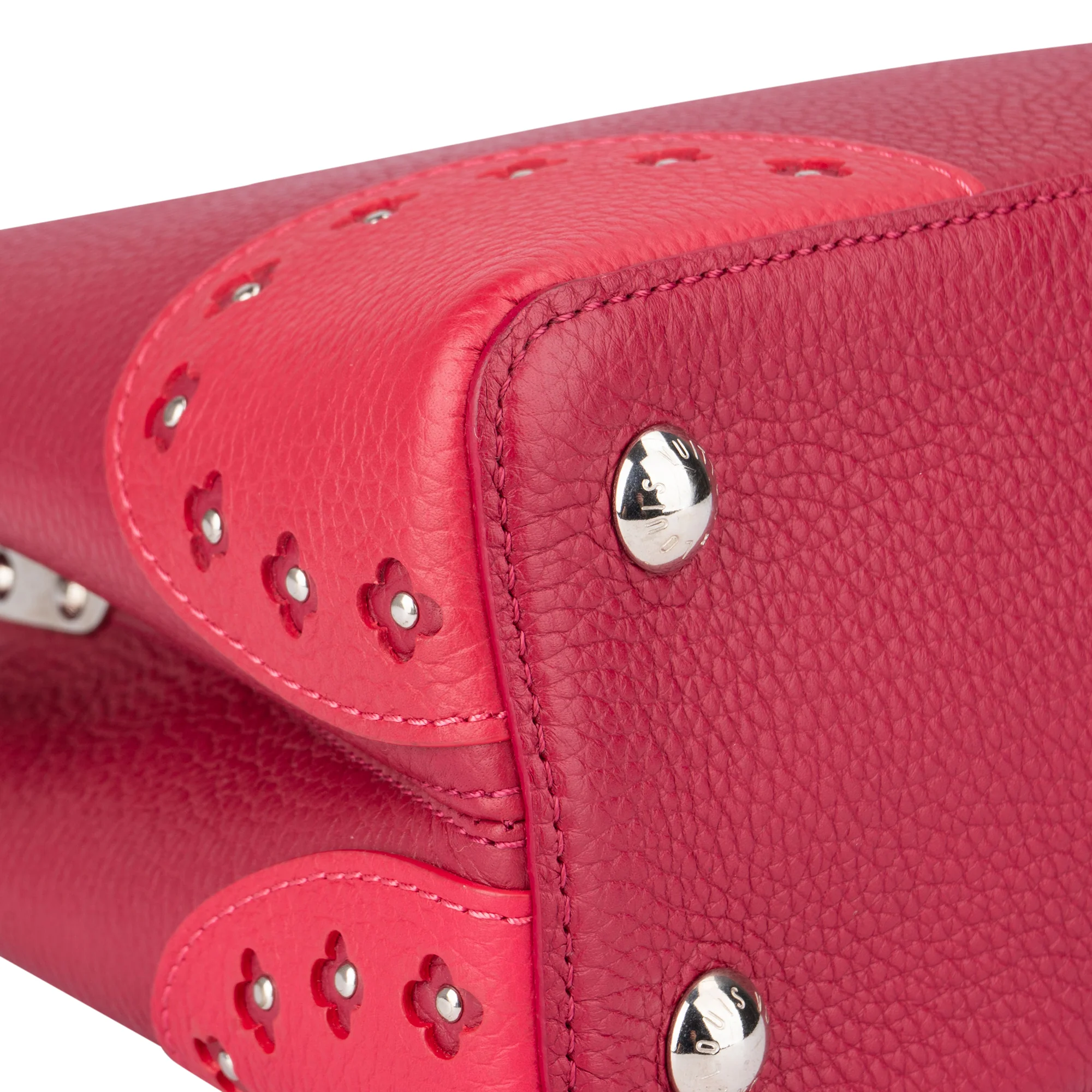 Louis Vuitton Limited Pink Taurillon Capucines MM Handbag