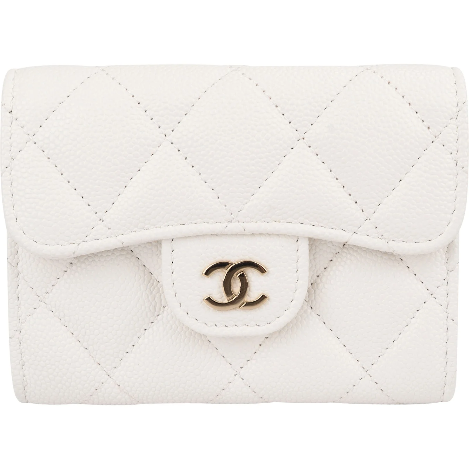 Chanel Quilted Caviar Leather Classic Coin Mini Wallet