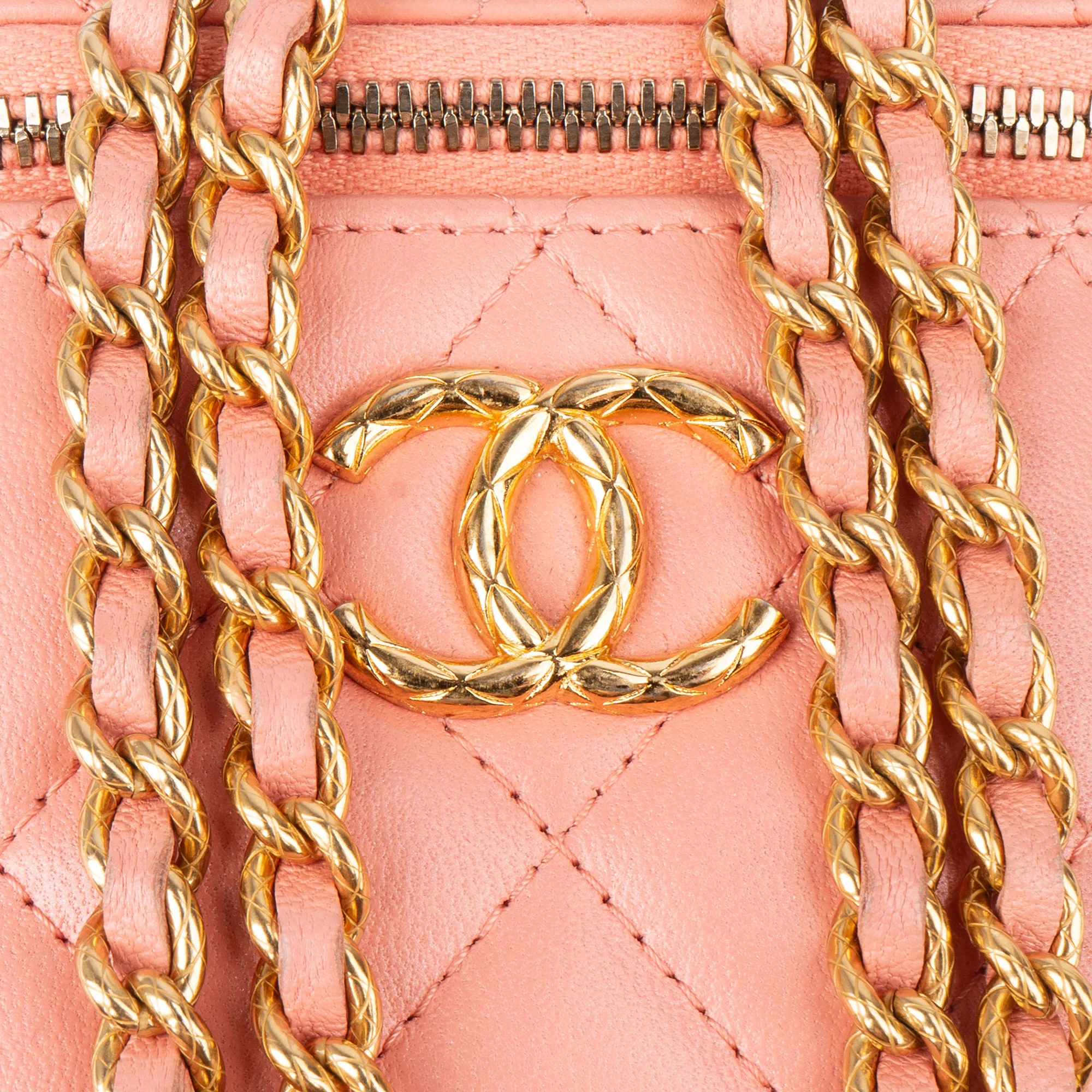 Chanel Quilted Lambskin Vanity CC Crossbody Bag