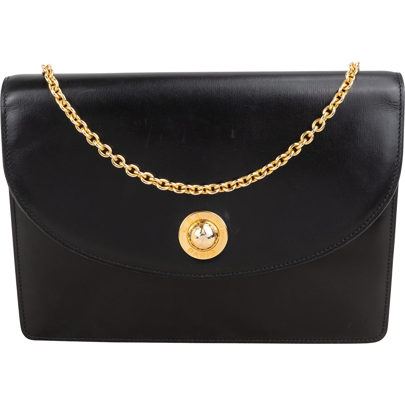 Celine - Emblem Flap Crossbody Bag