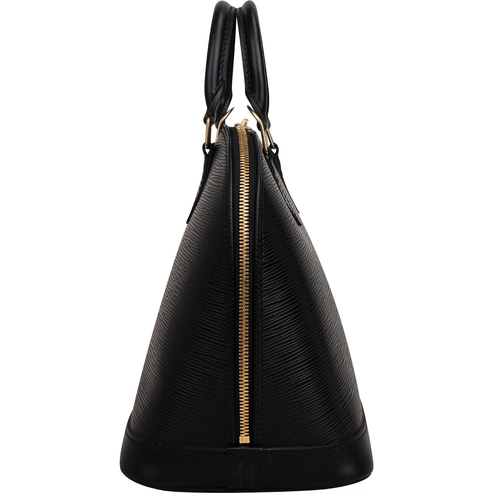 Louis Vuitton Noir Epi Leather Alma PM Handbag