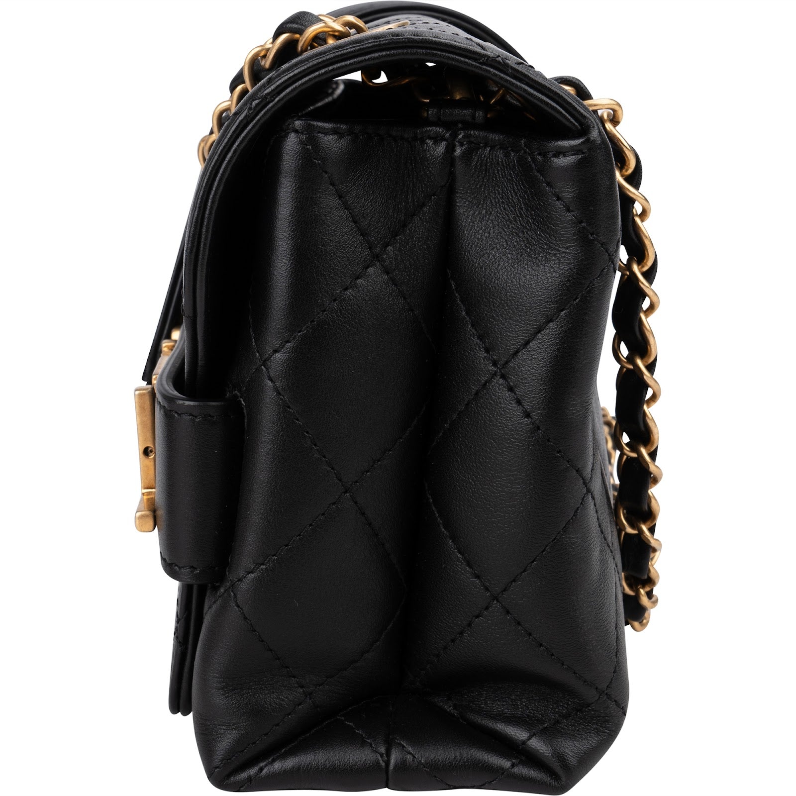 Chanel - Spellout Letters Single Flap Crossbody Bag