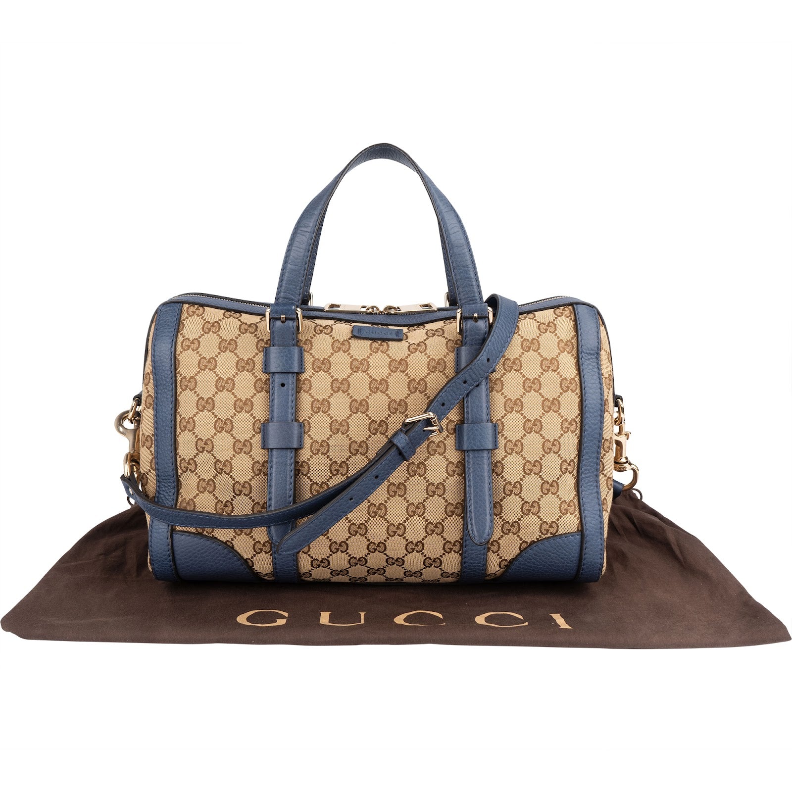 Gucci Monogram GG Boston Bag