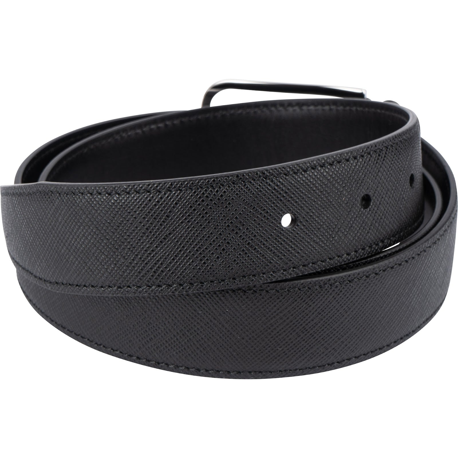 Prada - Black Saffiano Leather Classic Belt (90 / 36)