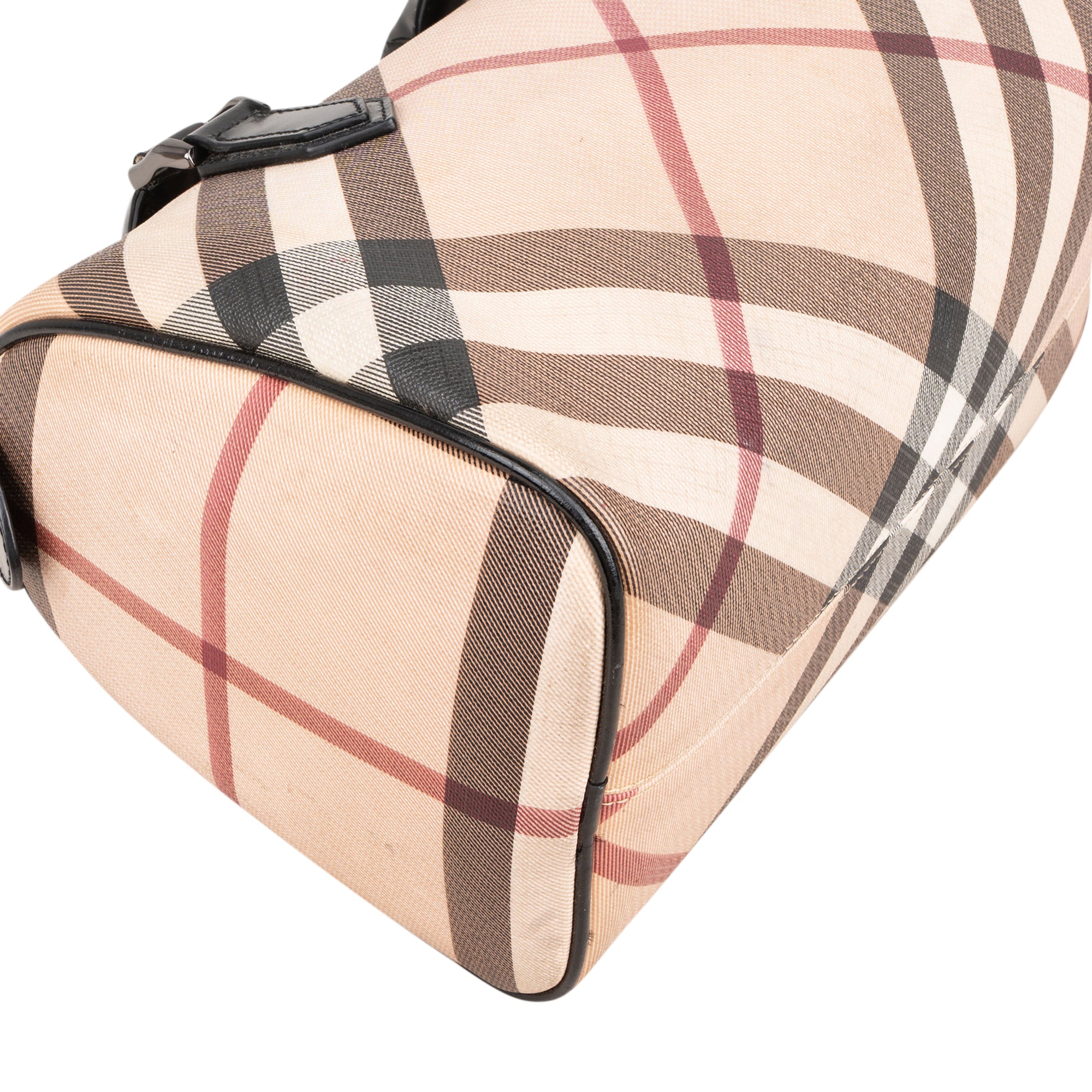 Burberry Nova-Check Monogram Boston Bag
