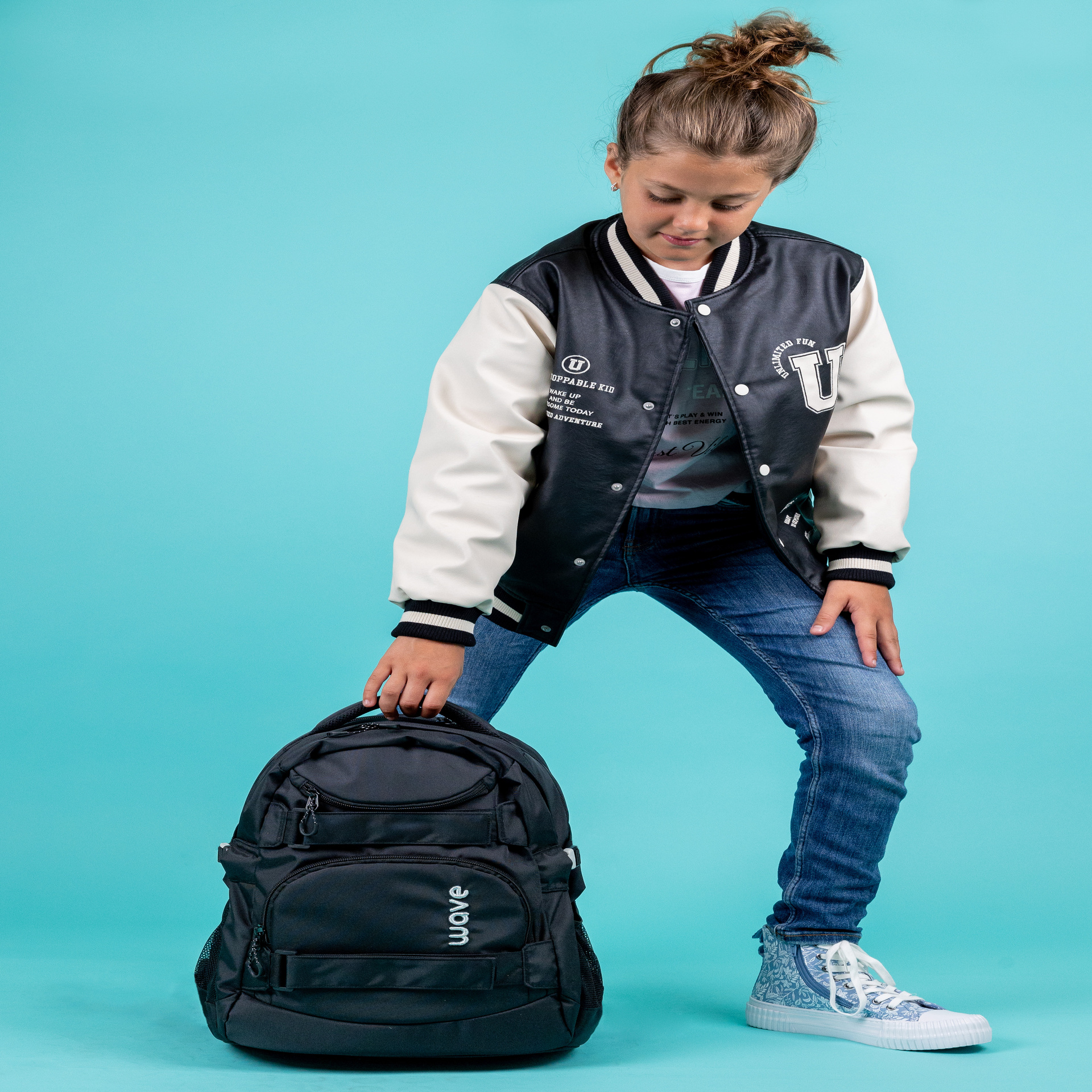 Wave Infinity Schulrucksack - Black