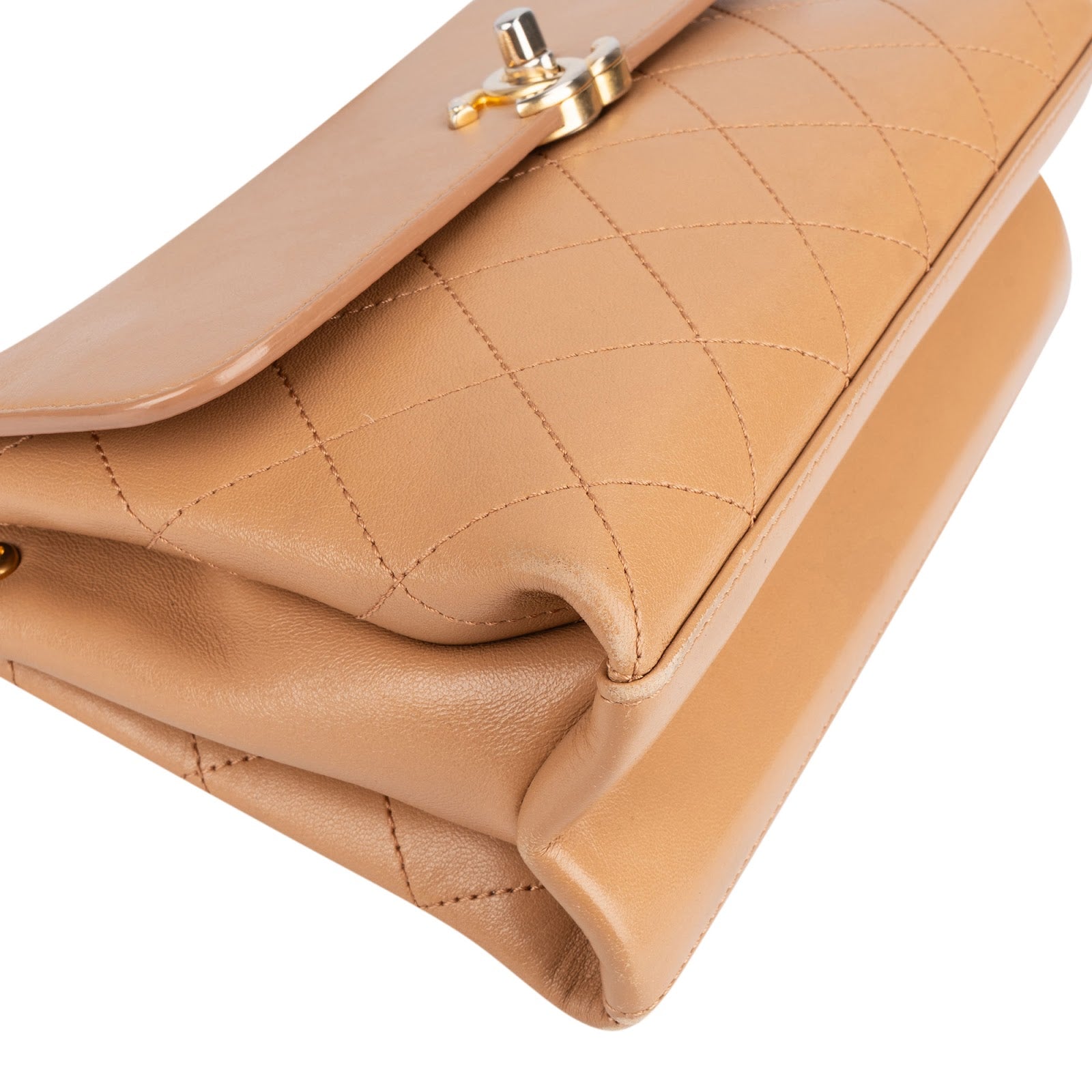 Chanel Stitching Lambskin Frame Single Flap Crossbody Bag