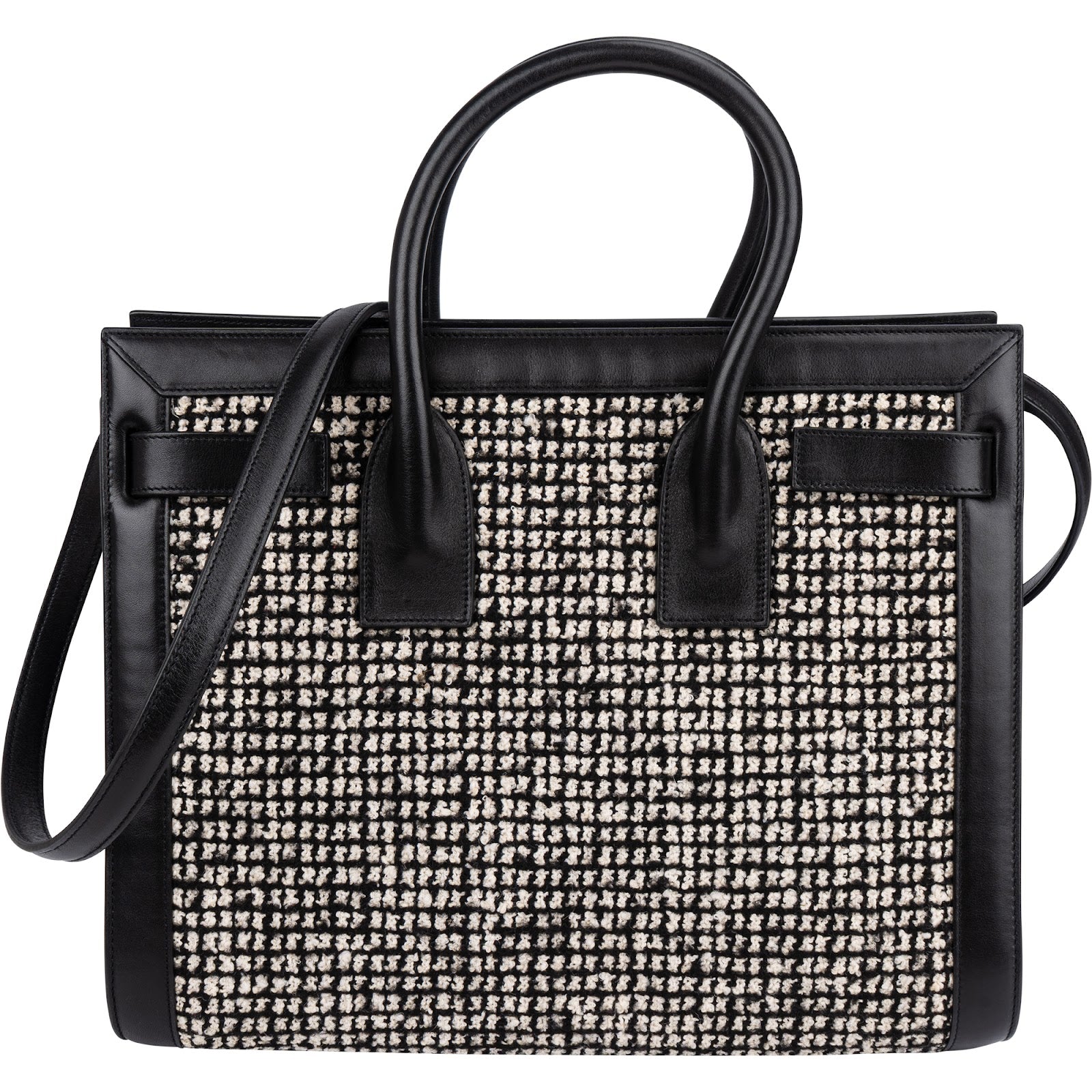 Saint Laurent - Tweed Sac de Jour Handbag