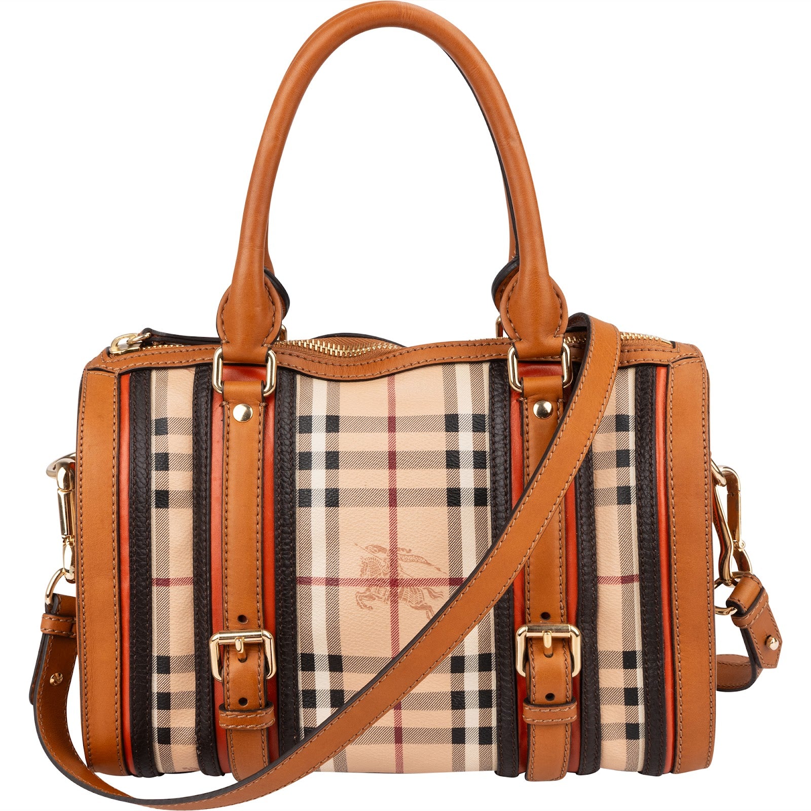 Burberry Nova-Checl Small Alchester Bowling Handbag