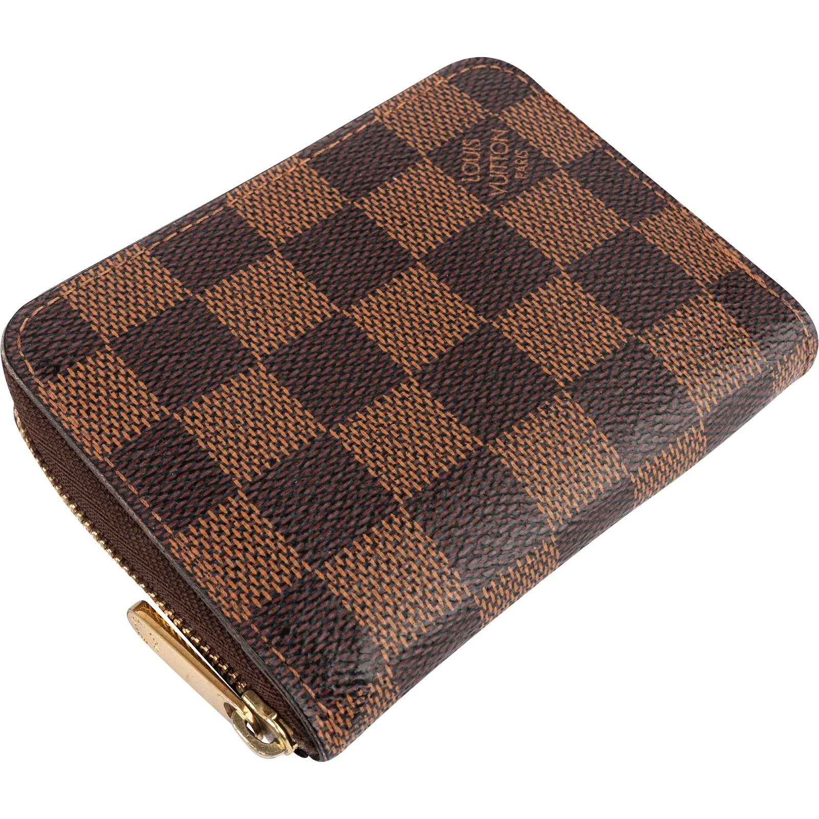 Louis Vuitton Monogram Damier Ebene Zippy Coin Purse Wallet N63070