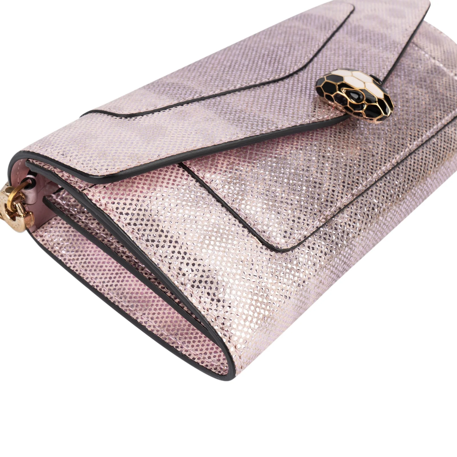Bvlgari Metallic Serpenti Forever Wallet On Chain Crossbody Bag