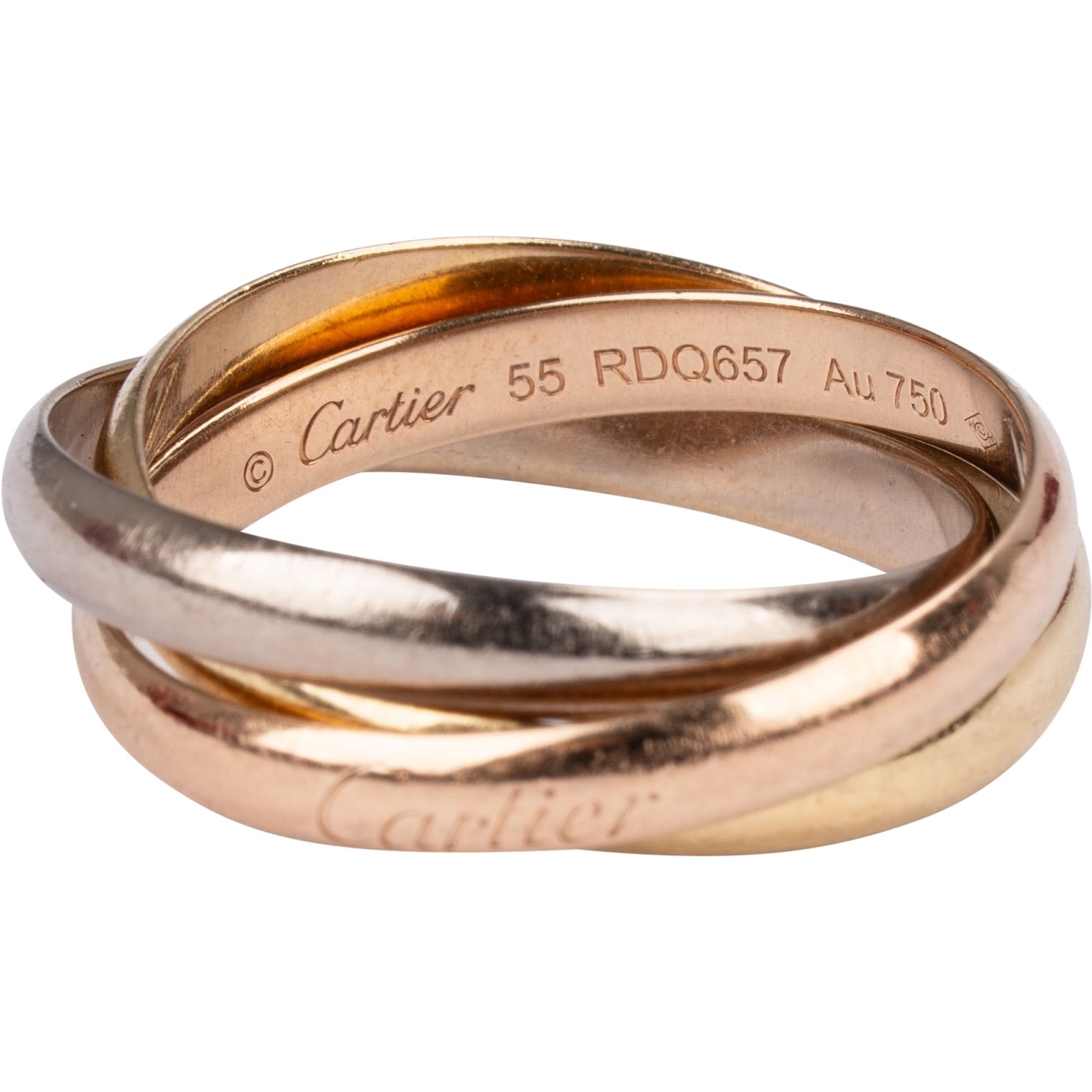 Cartier - Roségoud &amp; zilveren Trinity-ring (#55)